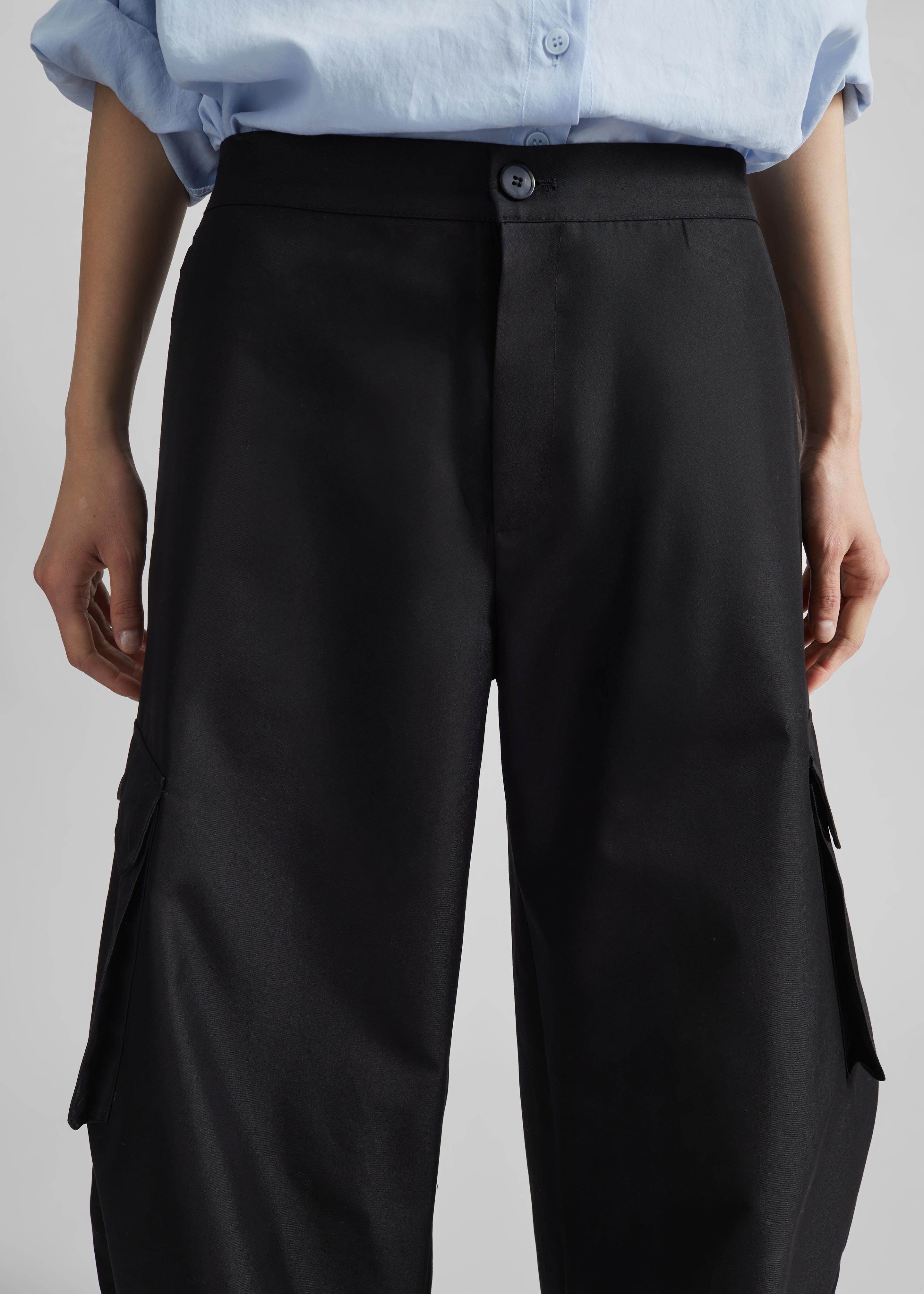 Geilo Barrel Leg Pants - Black - 4
