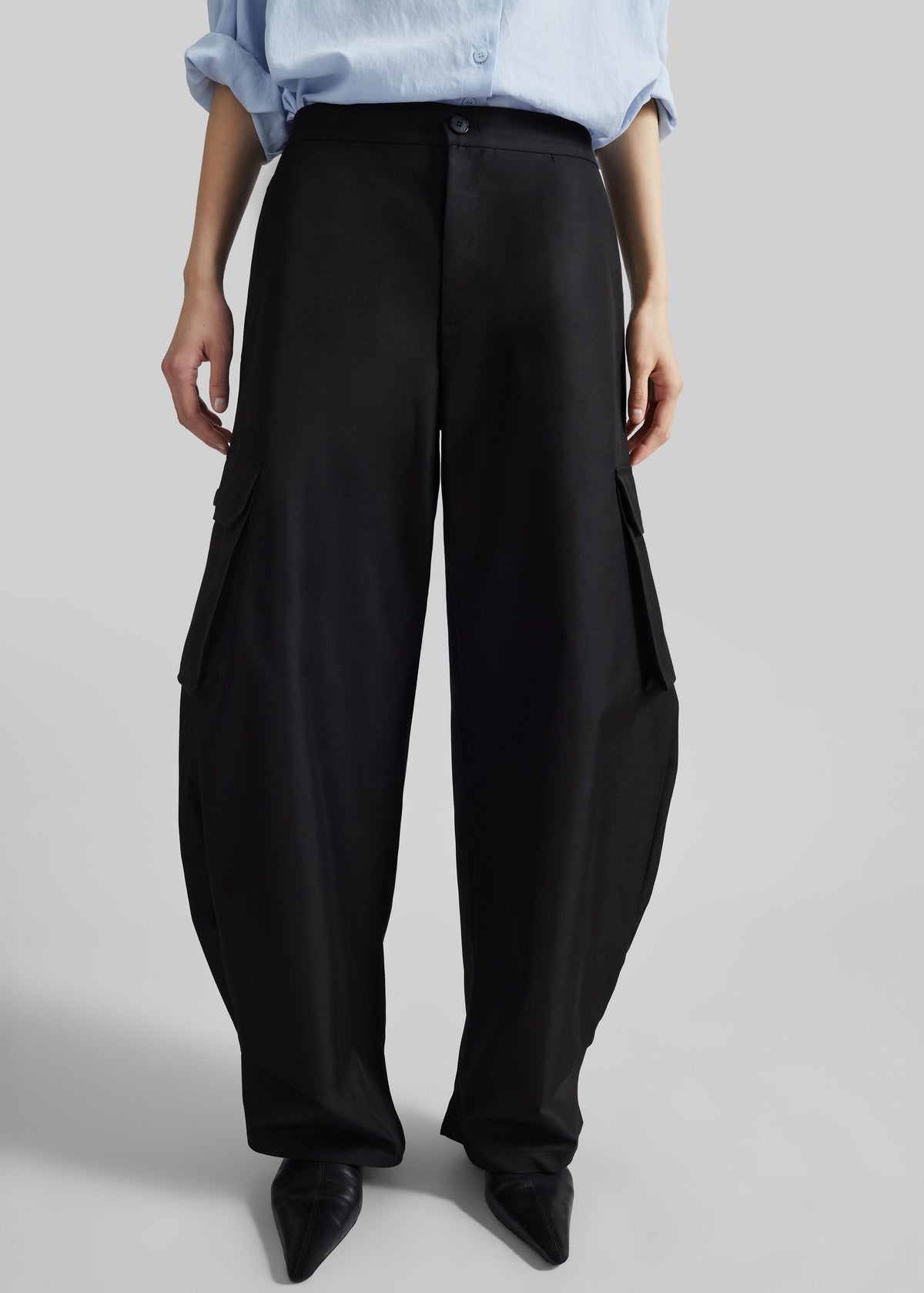 Geilo Barrel Leg Pants - Black - 2