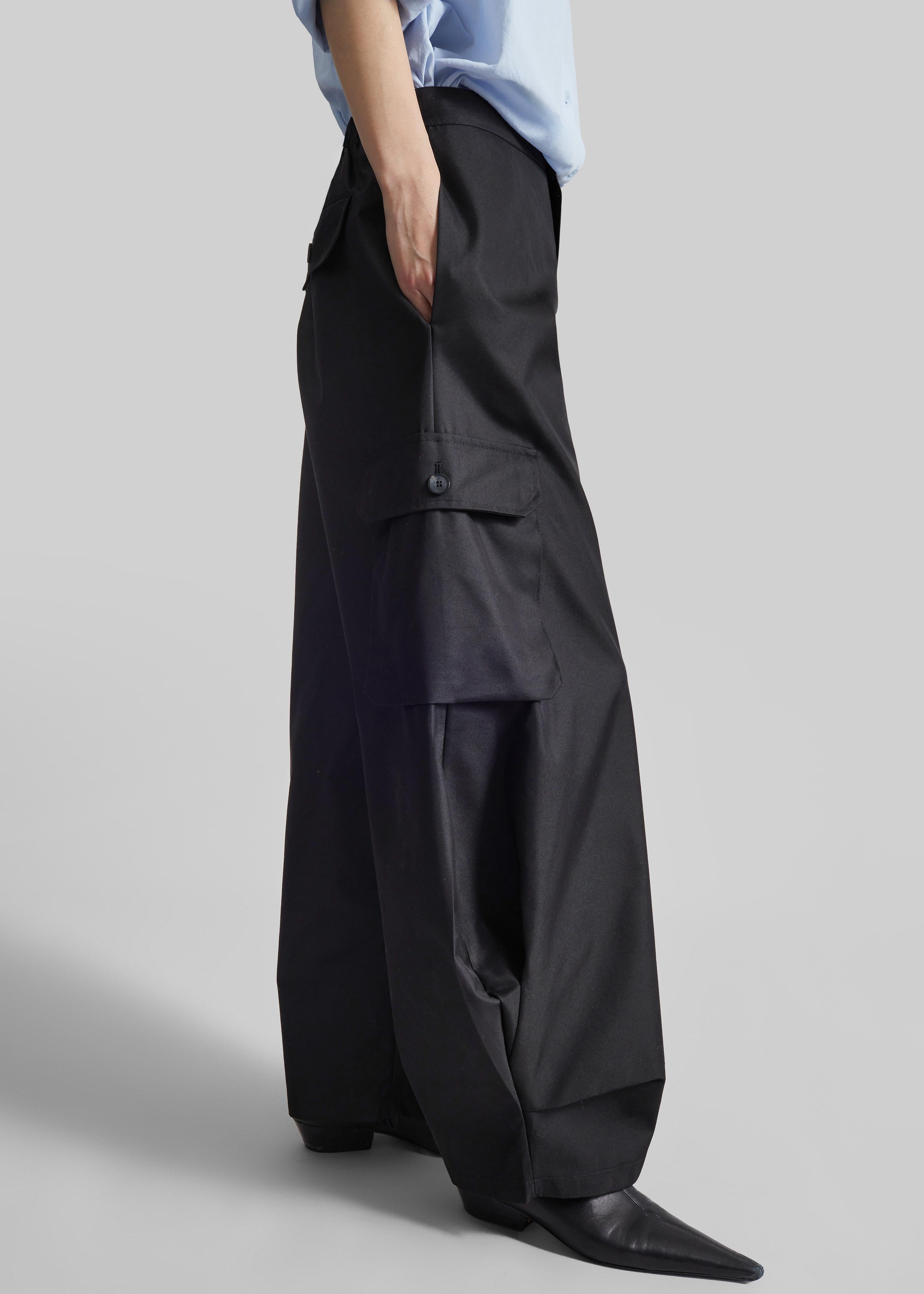 Geilo Barrel Leg Pants - Black - 3