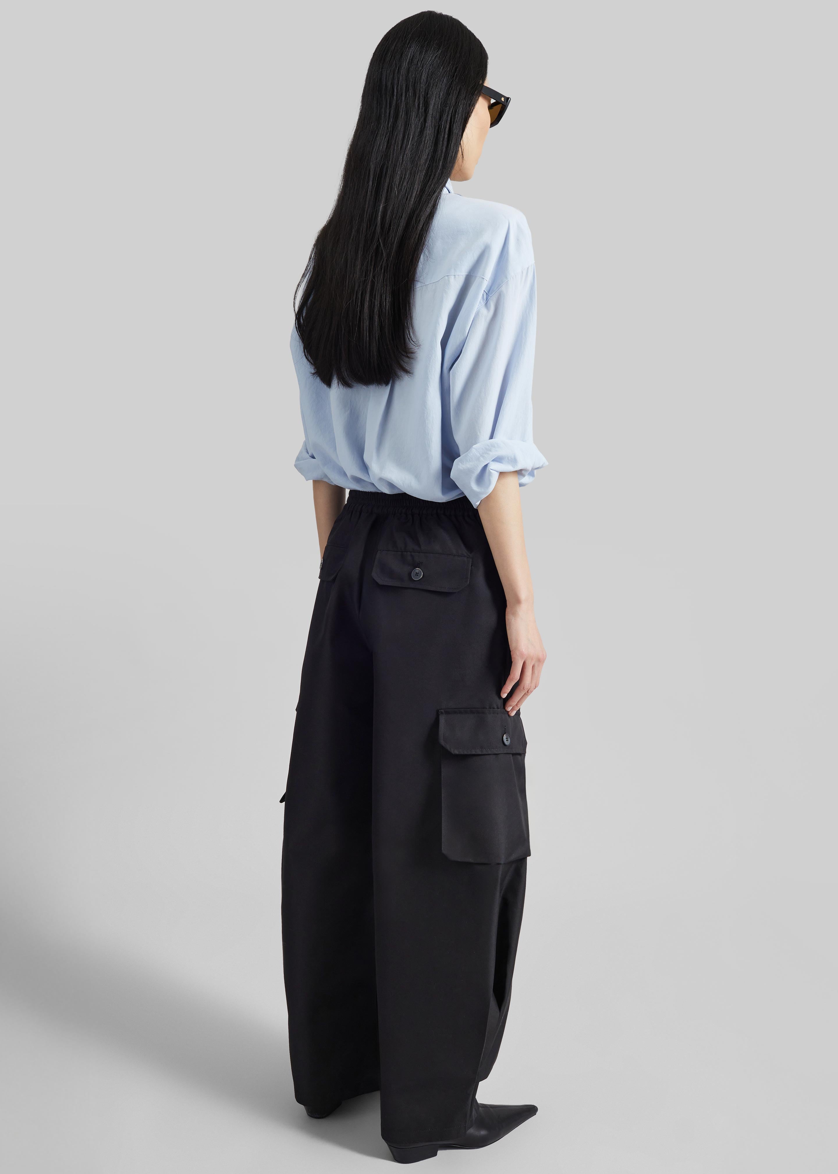 Geilo Barrel Leg Pants - Black - 7