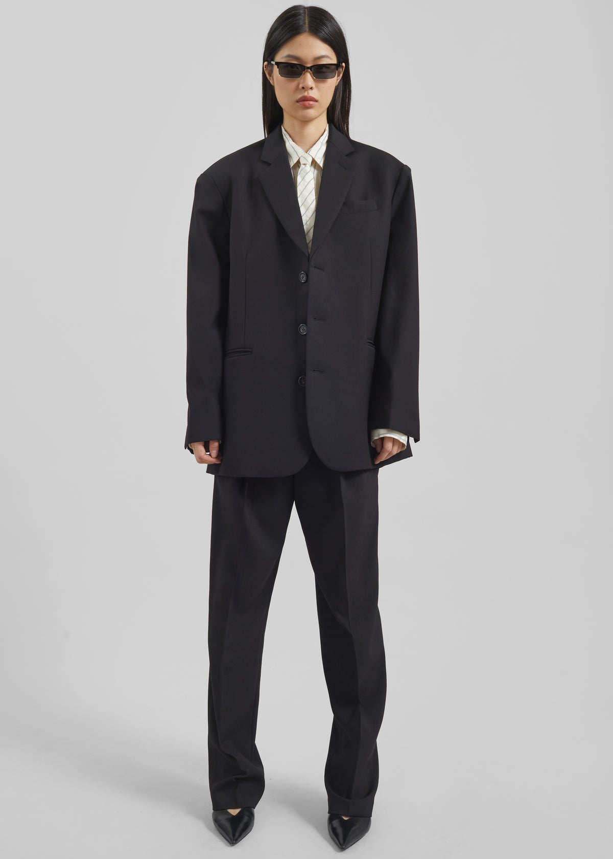 Gelso Oversized Blazer - Black - 1