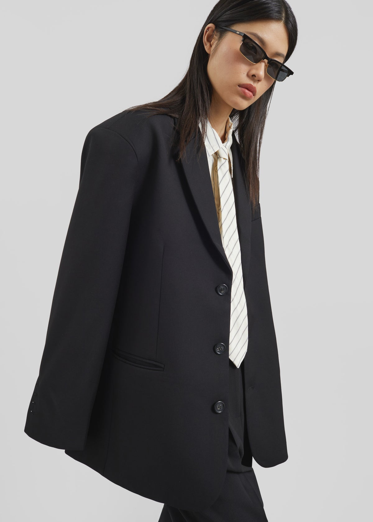 Gelso Oversized Blazer - Black - 2