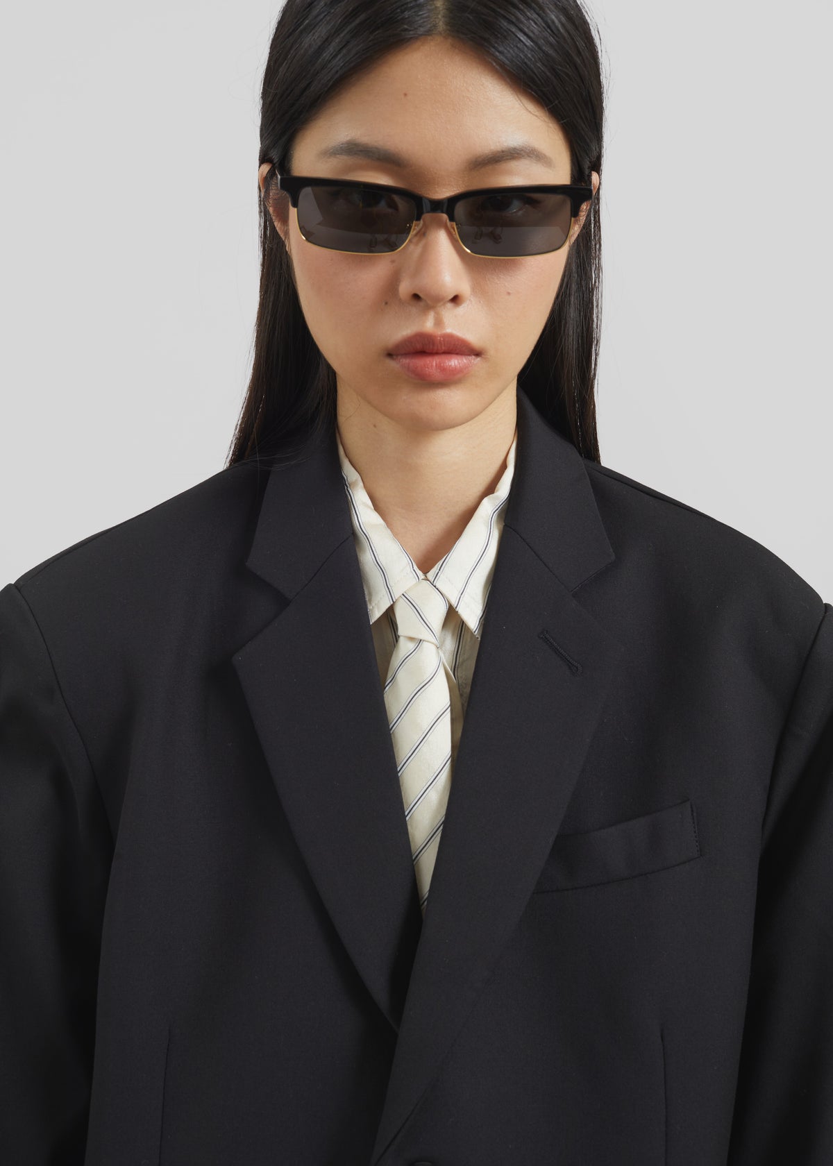 Gelso Oversized Blazer - Black - 3