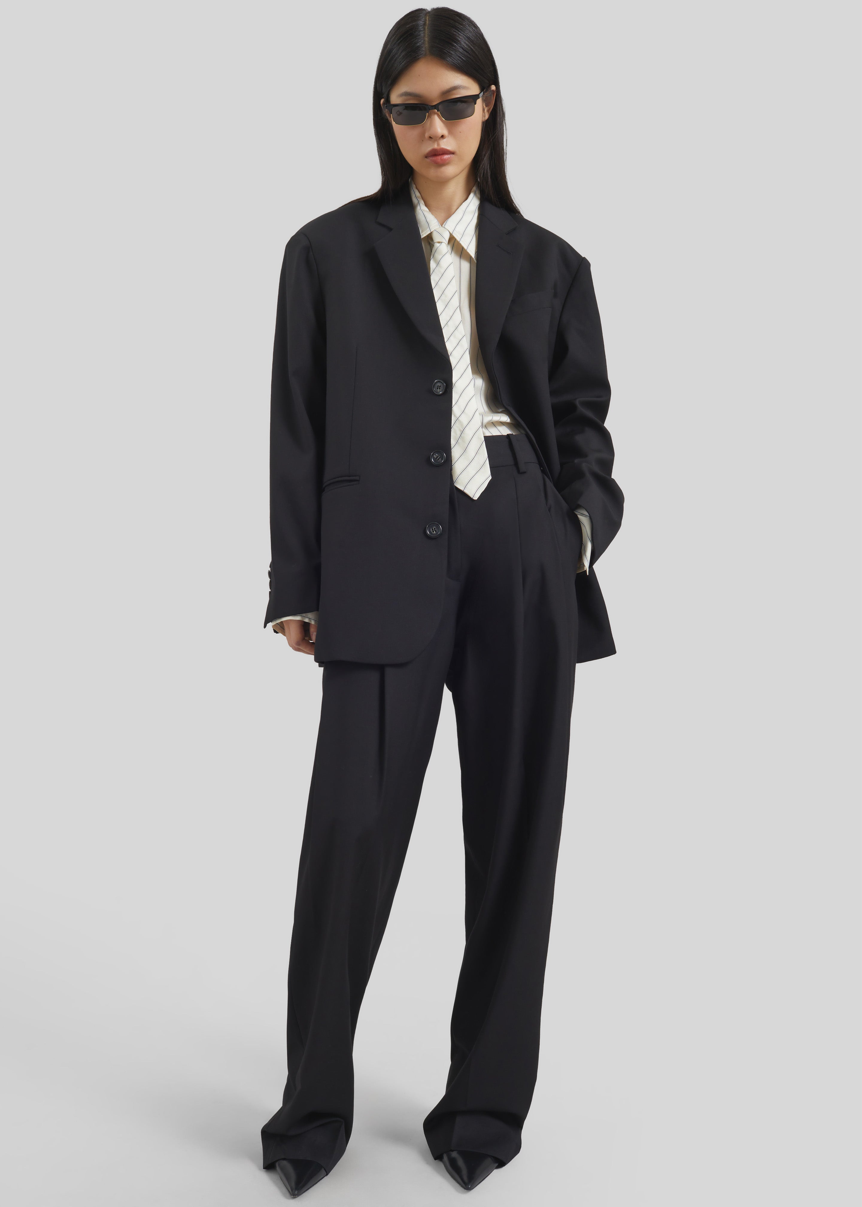 The Frankie Shop - Gelso Oversized blazer, XXS-XS Black The Frankie Shop - Gelso Oversized blazer, XXS-XS Black