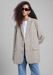 Gelso Oversized Blazer - Light Taupe Melange