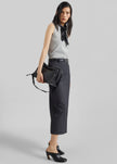 Gema Pencil Skirt - Dark Grey Melange