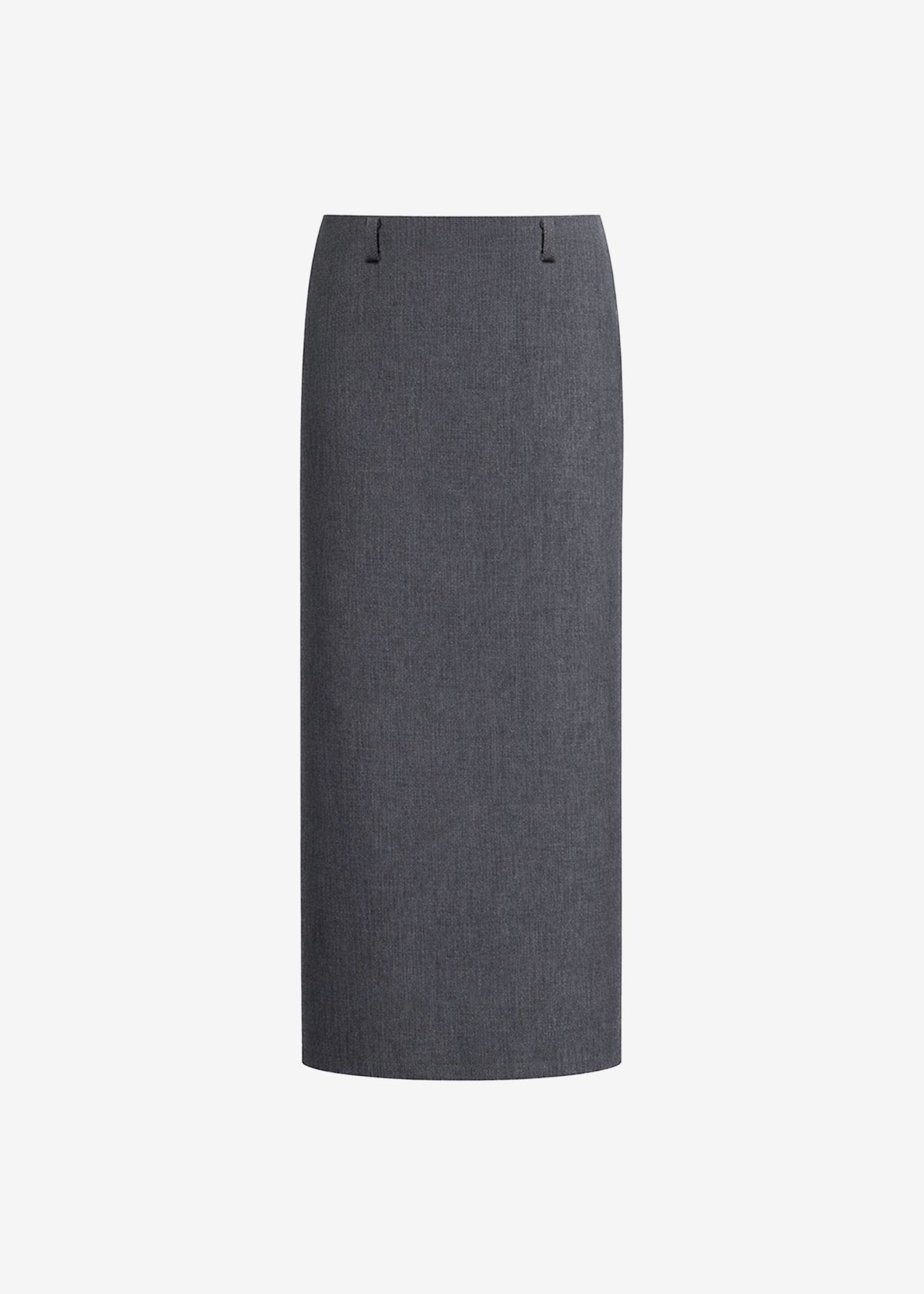 Gema Pencil Skirt - Dark Grey Melange - 8