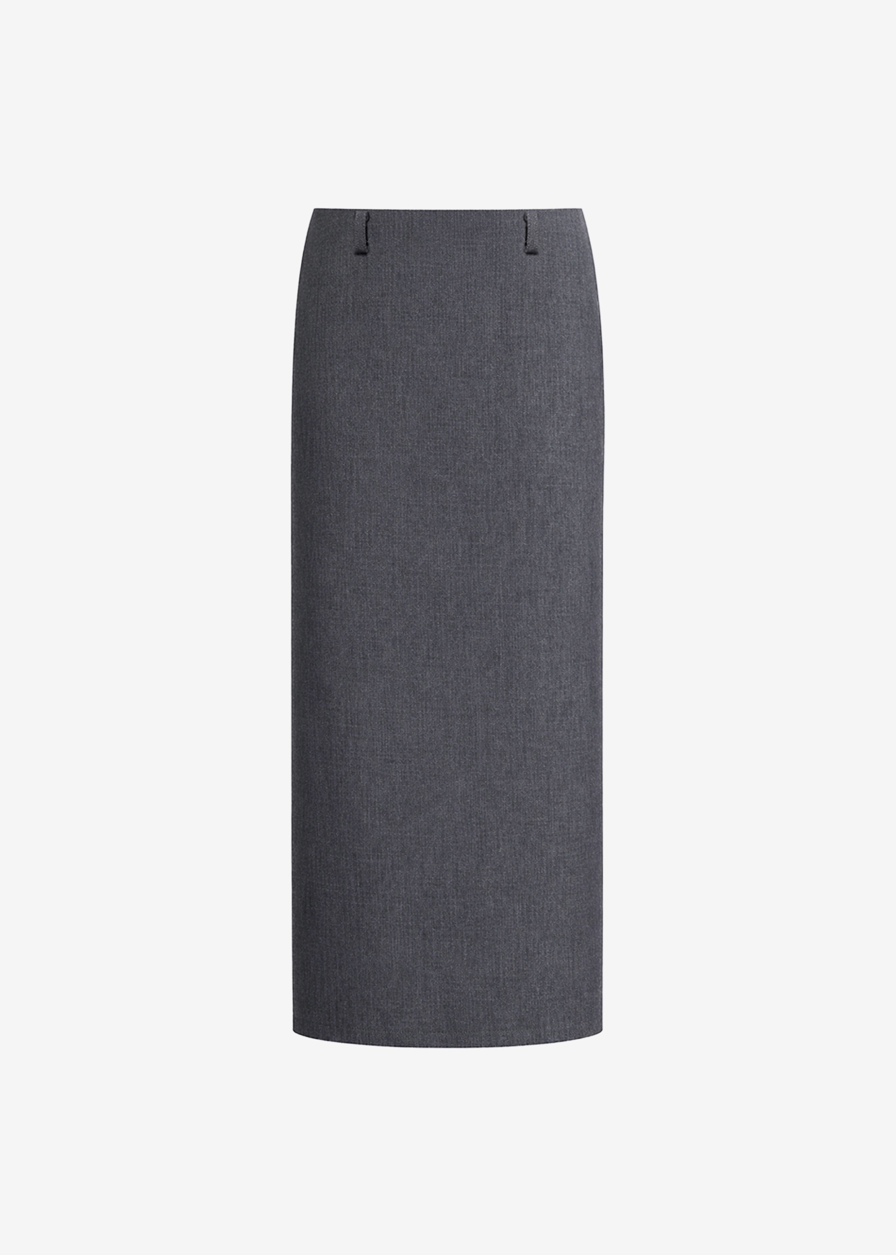 Gema Pencil Skirt - Dark Grey Melange - 8