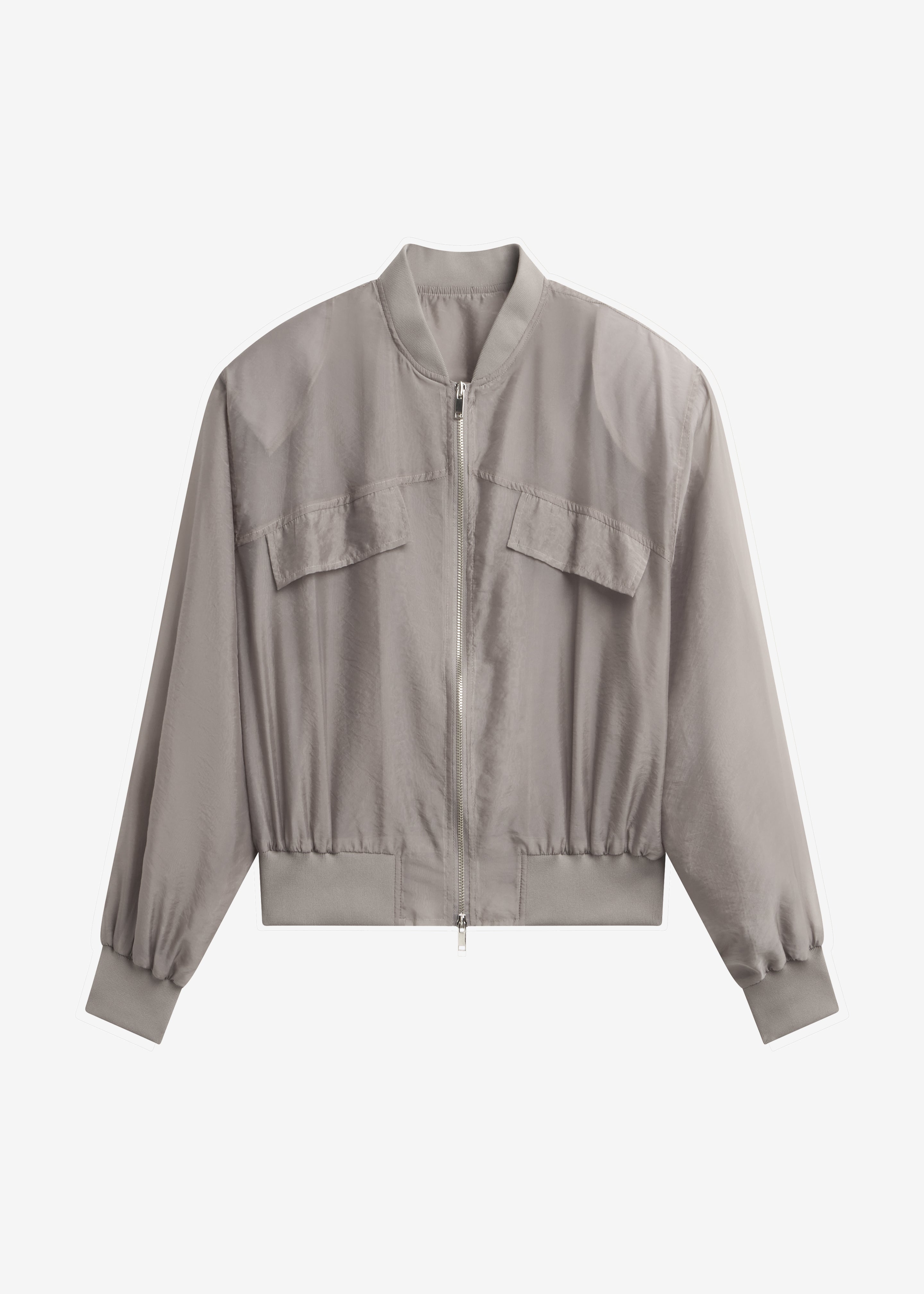 Gemena Padded Bomber Jacket - Taupe – The Frankie Shop