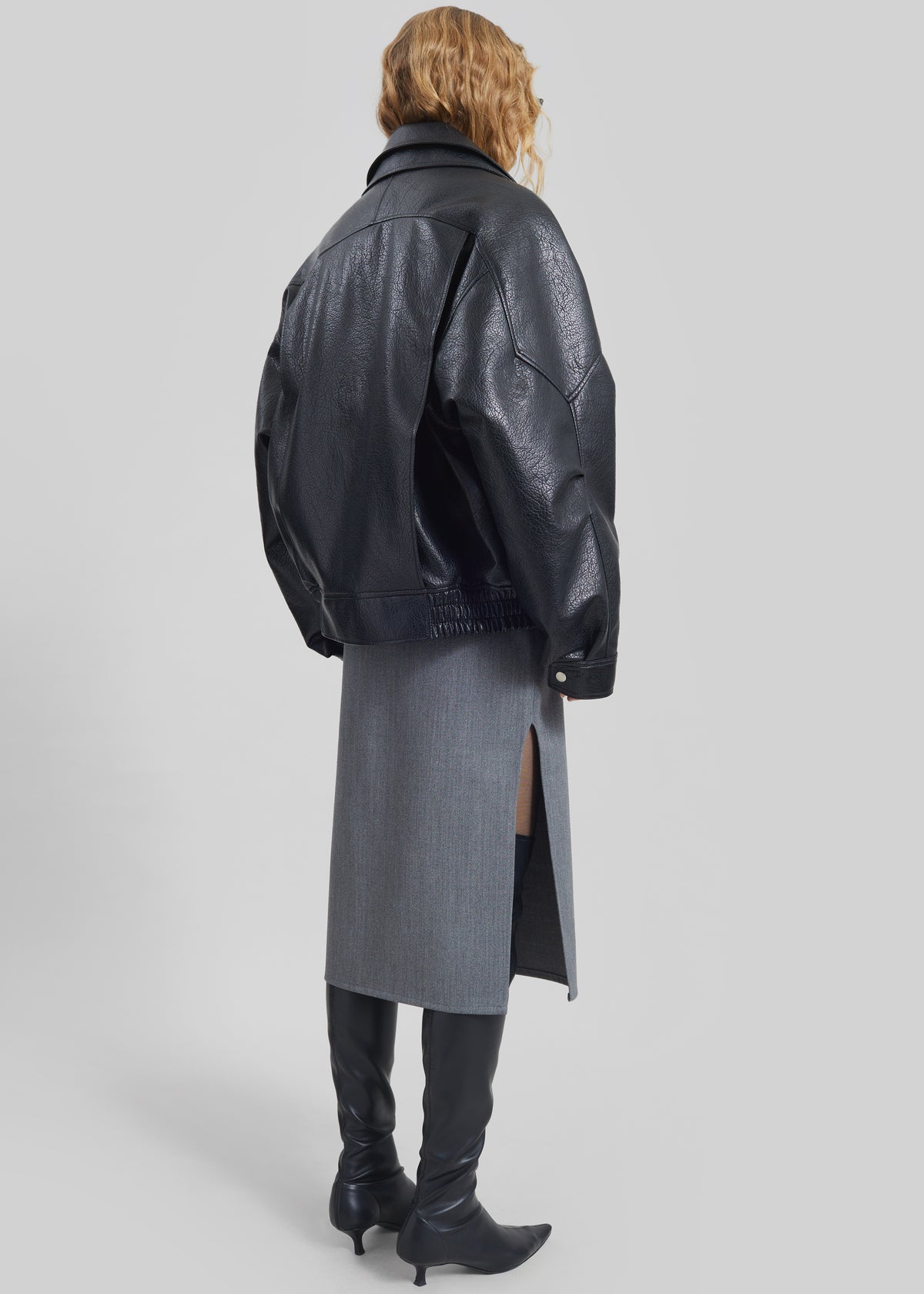 Gemonio Faux Leather Jacket - Black - 10