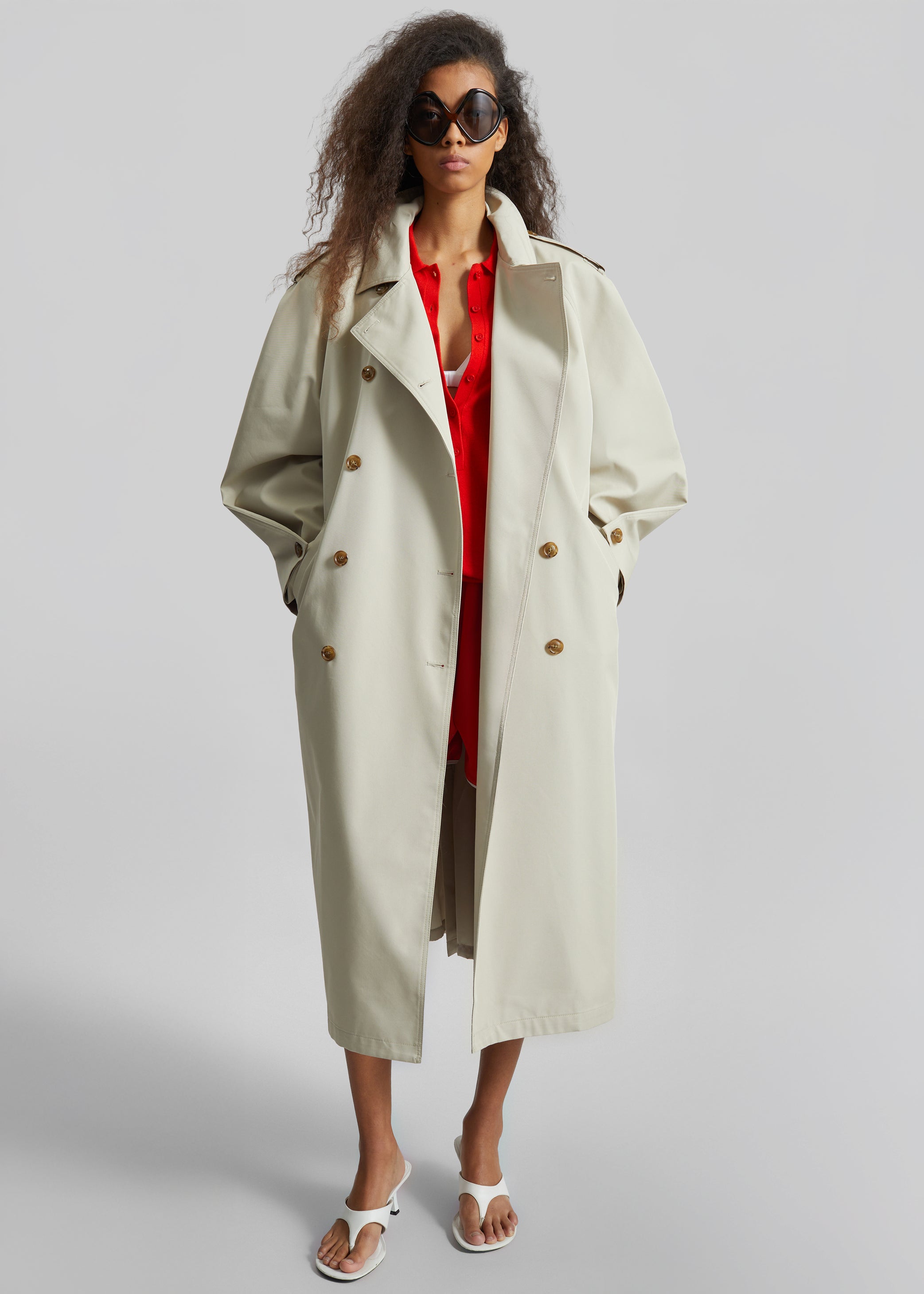 Shop the look image for Genoa Padded Trench Coat - Beige