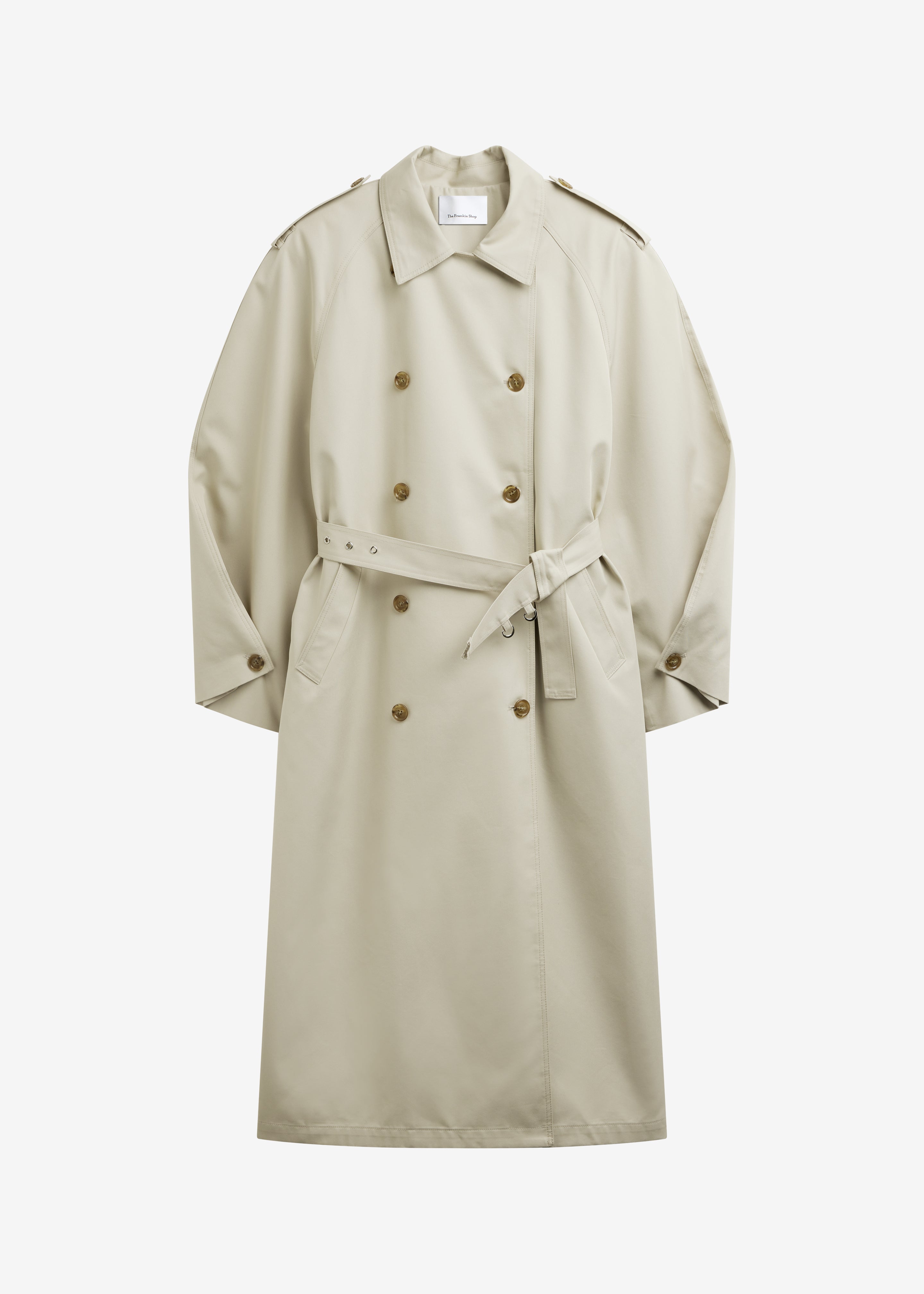 Genoa Padded Trench Coat - Beige – The Frankie Shop