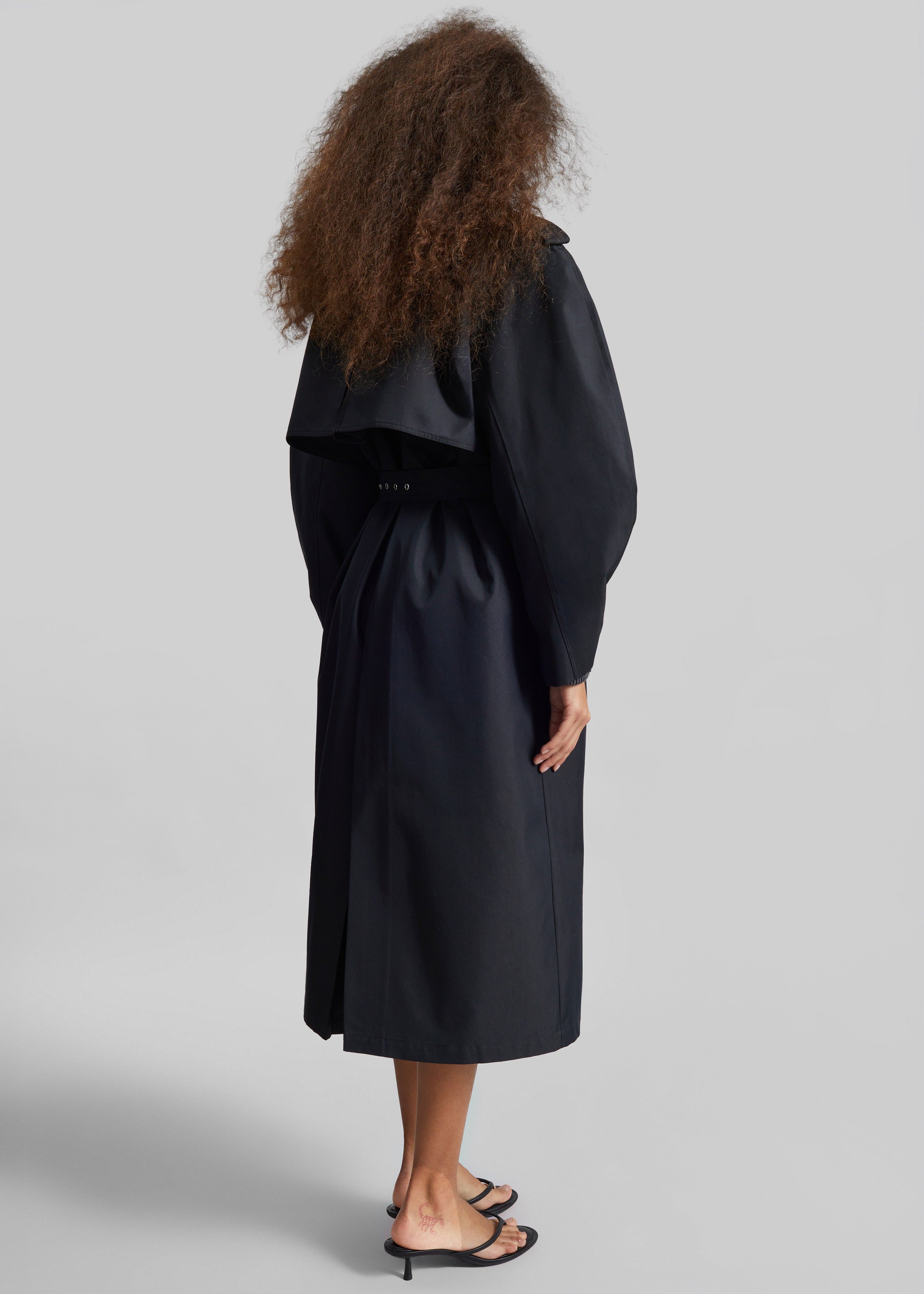 Genoa Padded Trench Coat - Black – The Frankie Shop