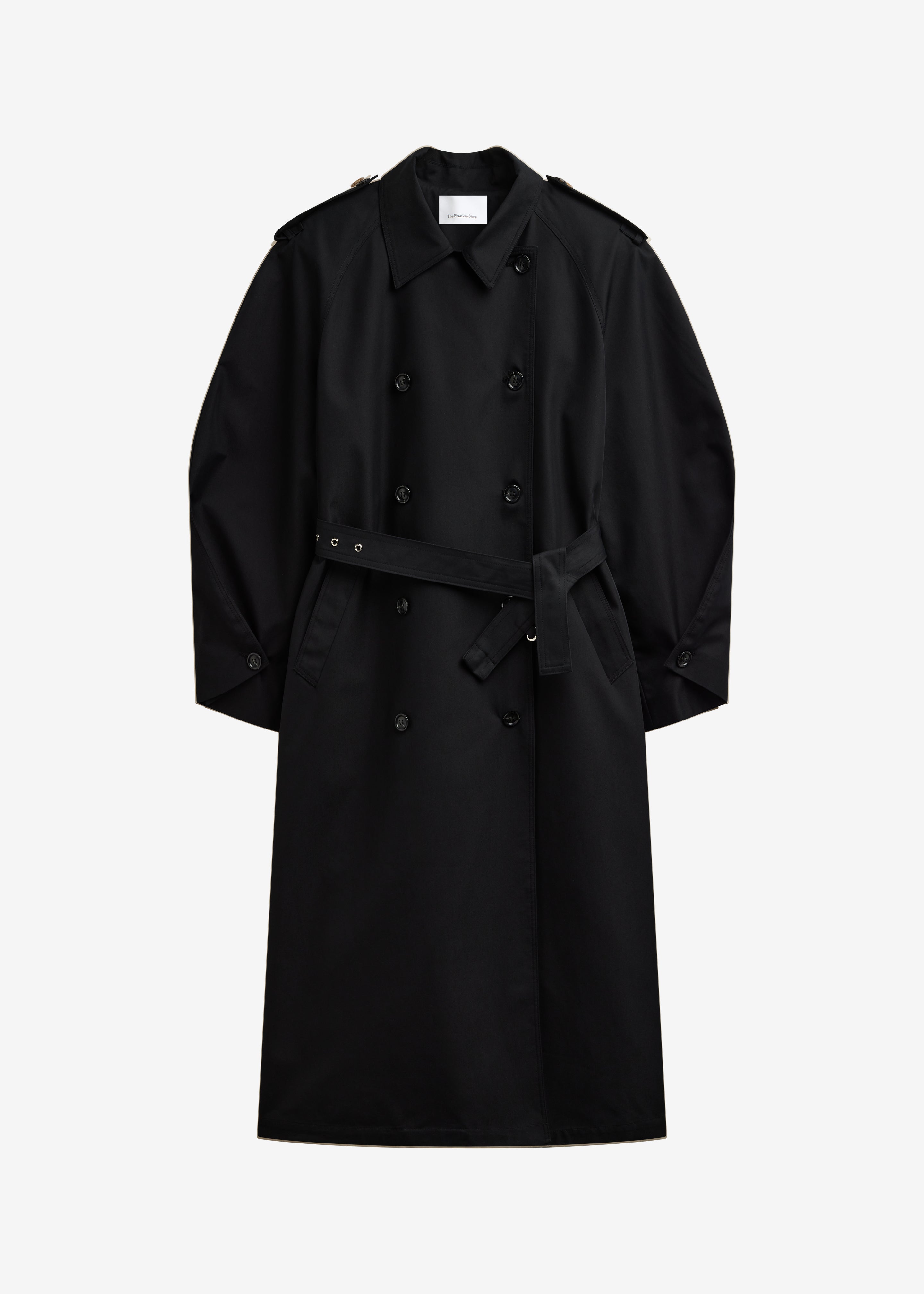 Genoa Padded Trench Coat - Black – The Frankie Shop
