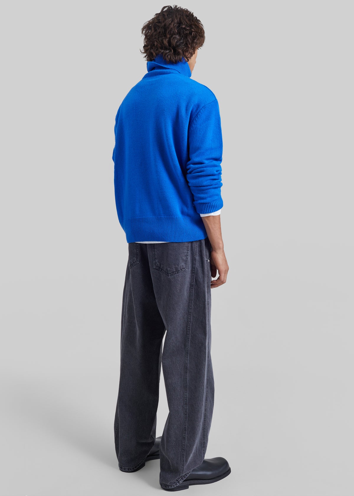 Germain Pleated Jeans - Grey Wash