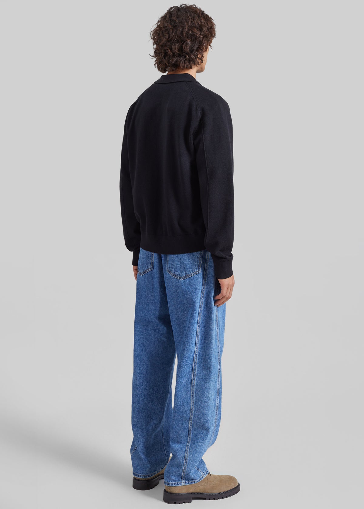 Germain  Pleated Jeans - Medium Wash