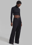 Gestuz Drew GZ LS Cropped Rollneck - Black