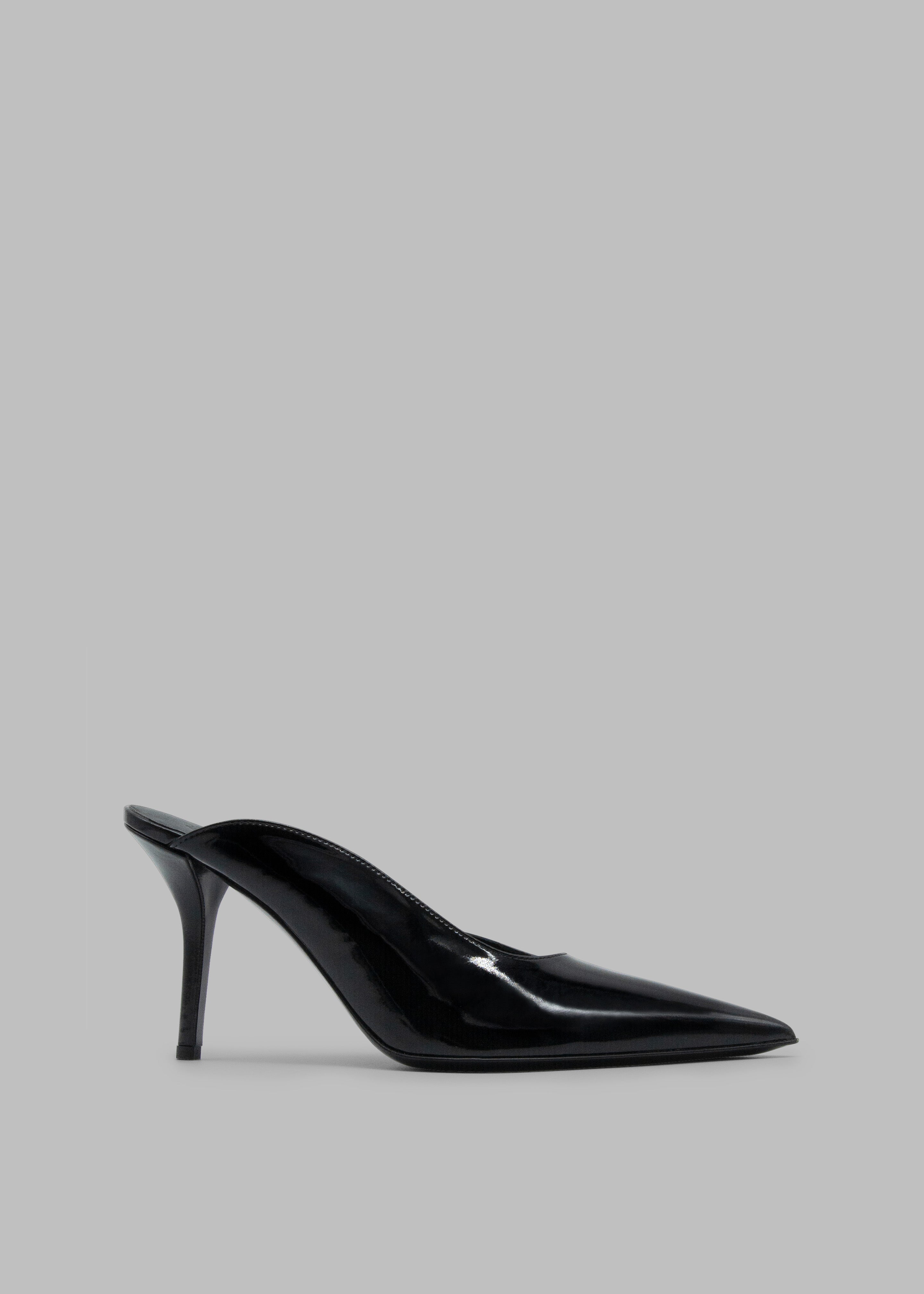 Gia Borghini Abella Heel Mule - Patent Black - 1