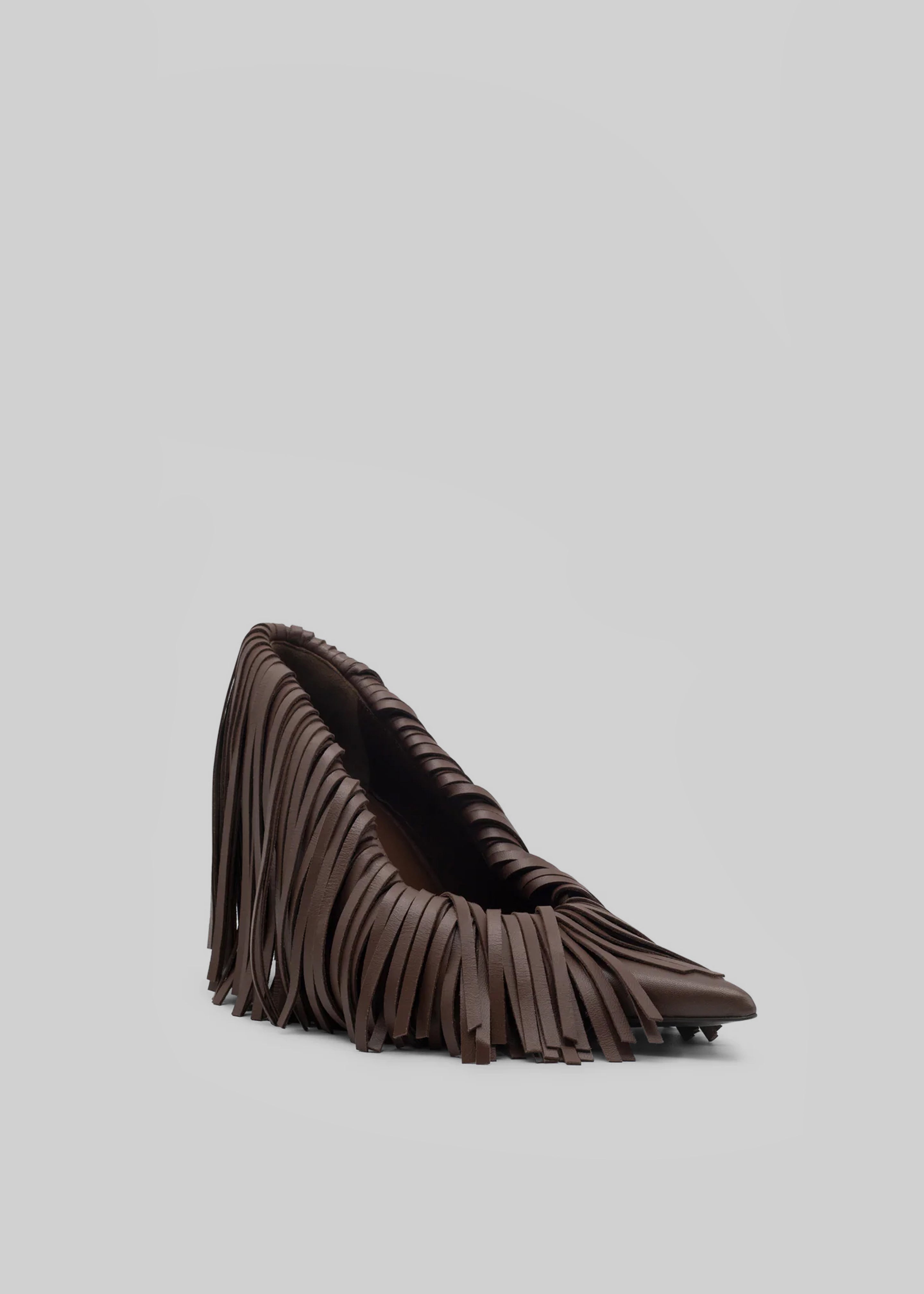 Giaborghini Amelia Fringe Pumps - Tiramisu - 7