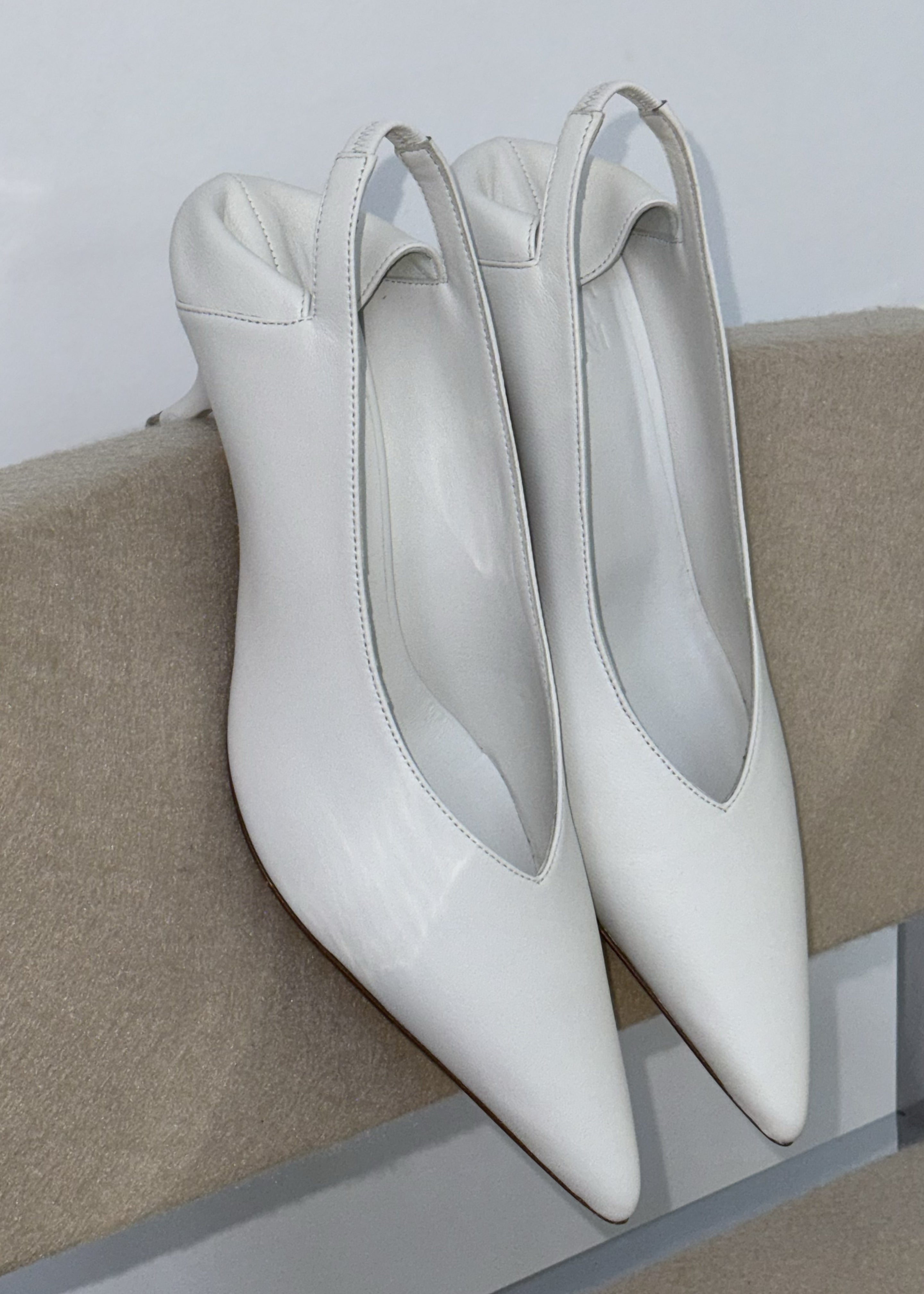 Gia Borghini X Heidi Bivens Heloise Heels - Oyster - 7