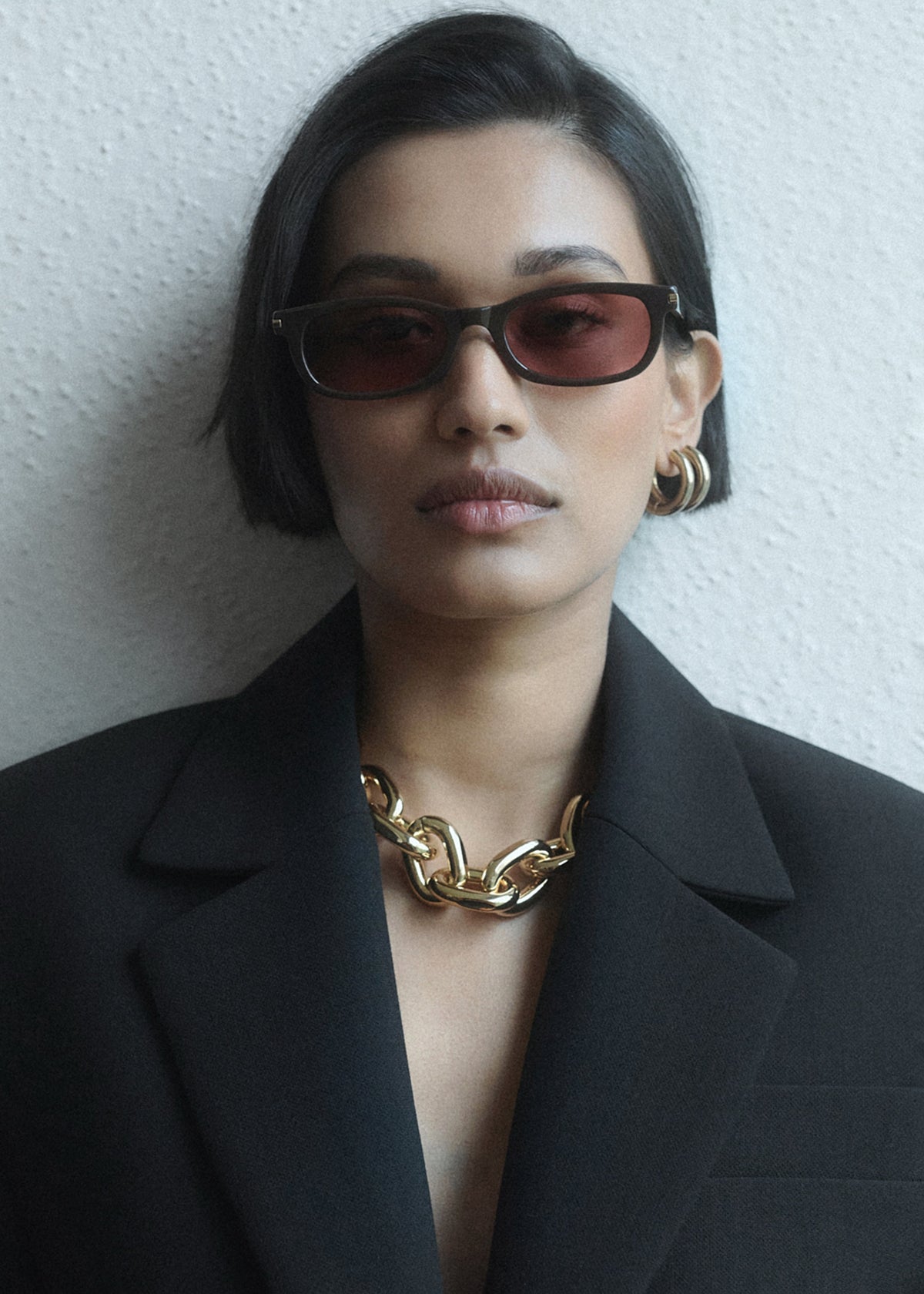 Gince Goods Danny Small Sunglasses - Chocolate Brown/Burgundy - 2