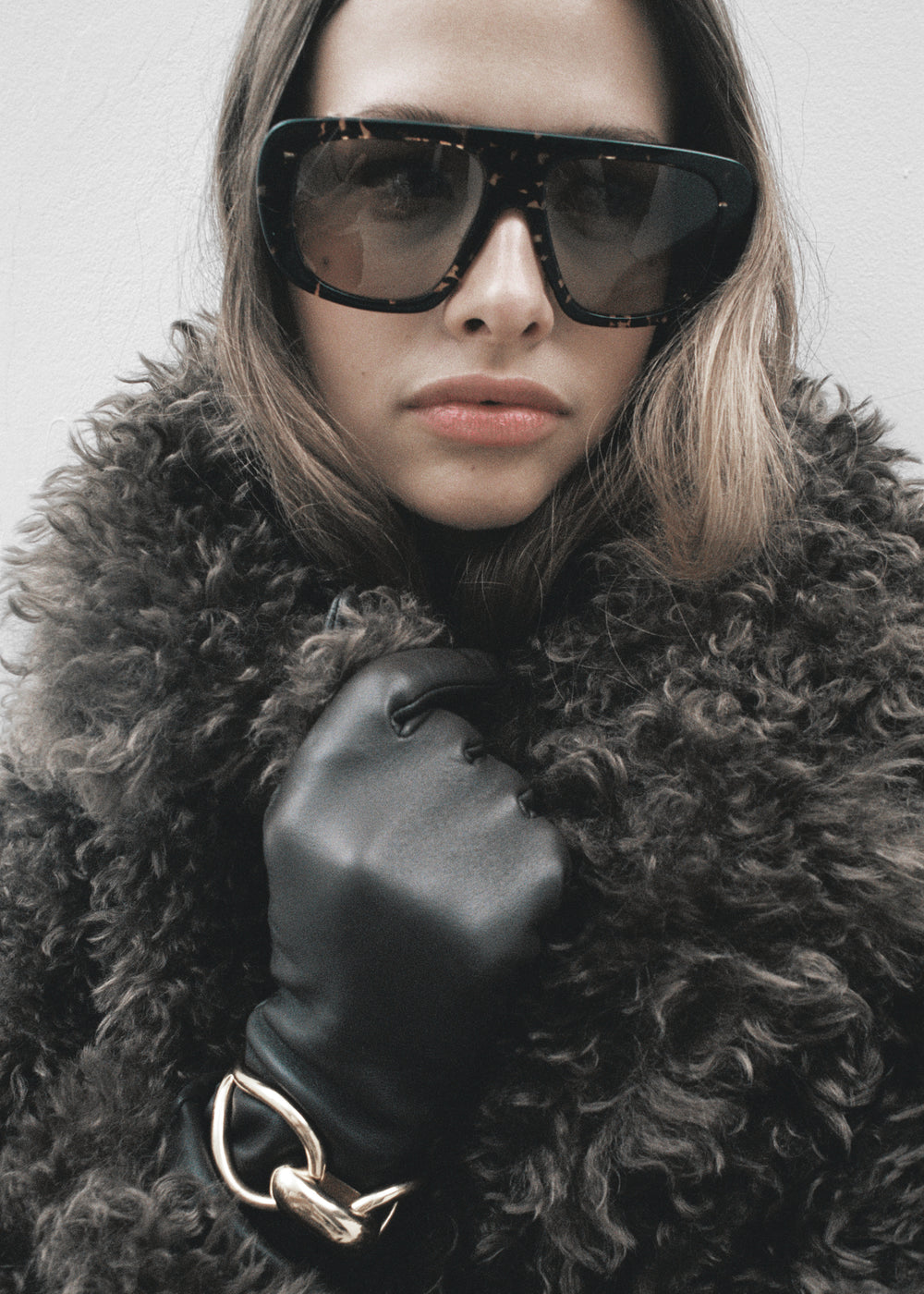 Gince Flat Top Noëll Sunglasses - Havana/Brown - 1