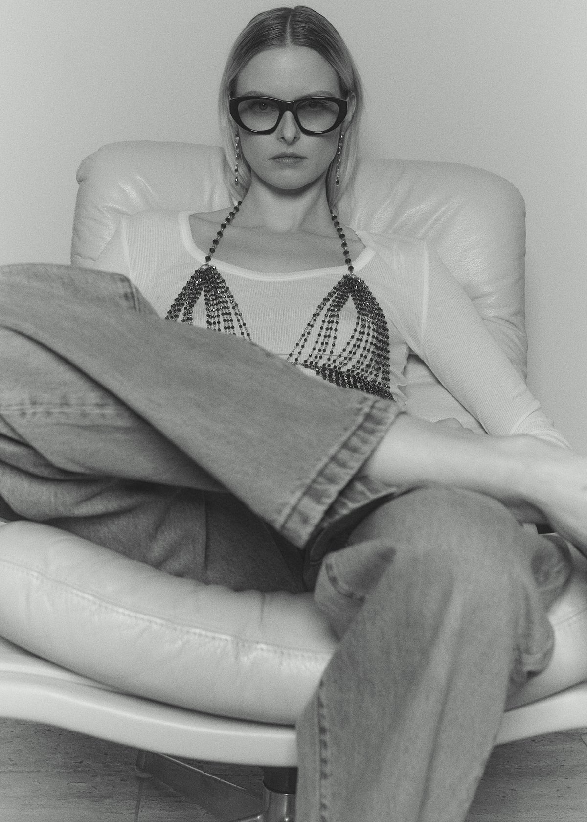 Gince Goods Classic Oval Sunglasses - Black/Yellow - 4