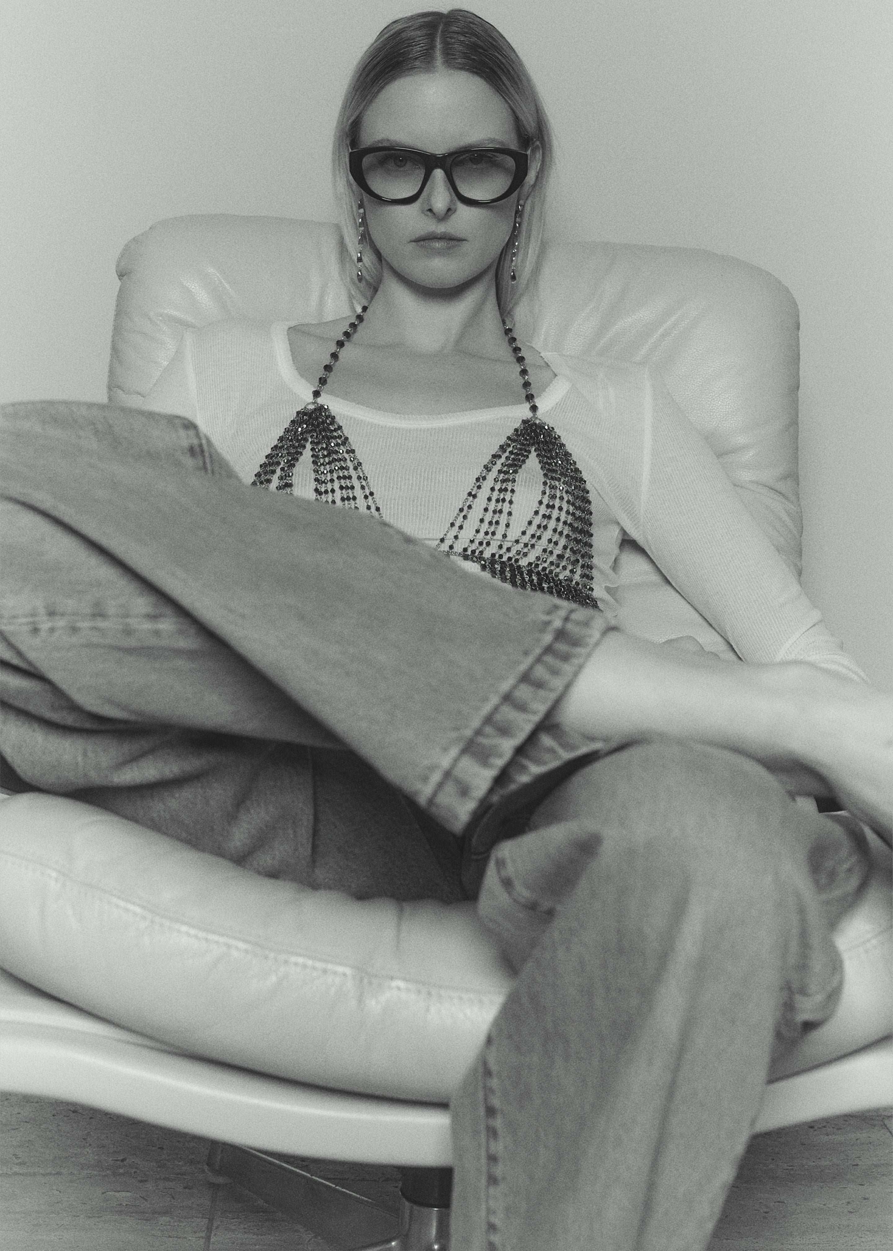 Gince Goods Classic Oval Sunglasses - Black/Yellow - 4