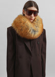 Ginevra Faux Fur Scarf - Camel