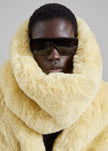 Ginevra Faux Fur Snood - Pale Yellow