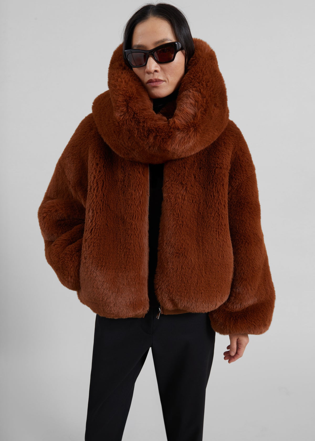 Ginevra Faux Fur Snood - Bronze