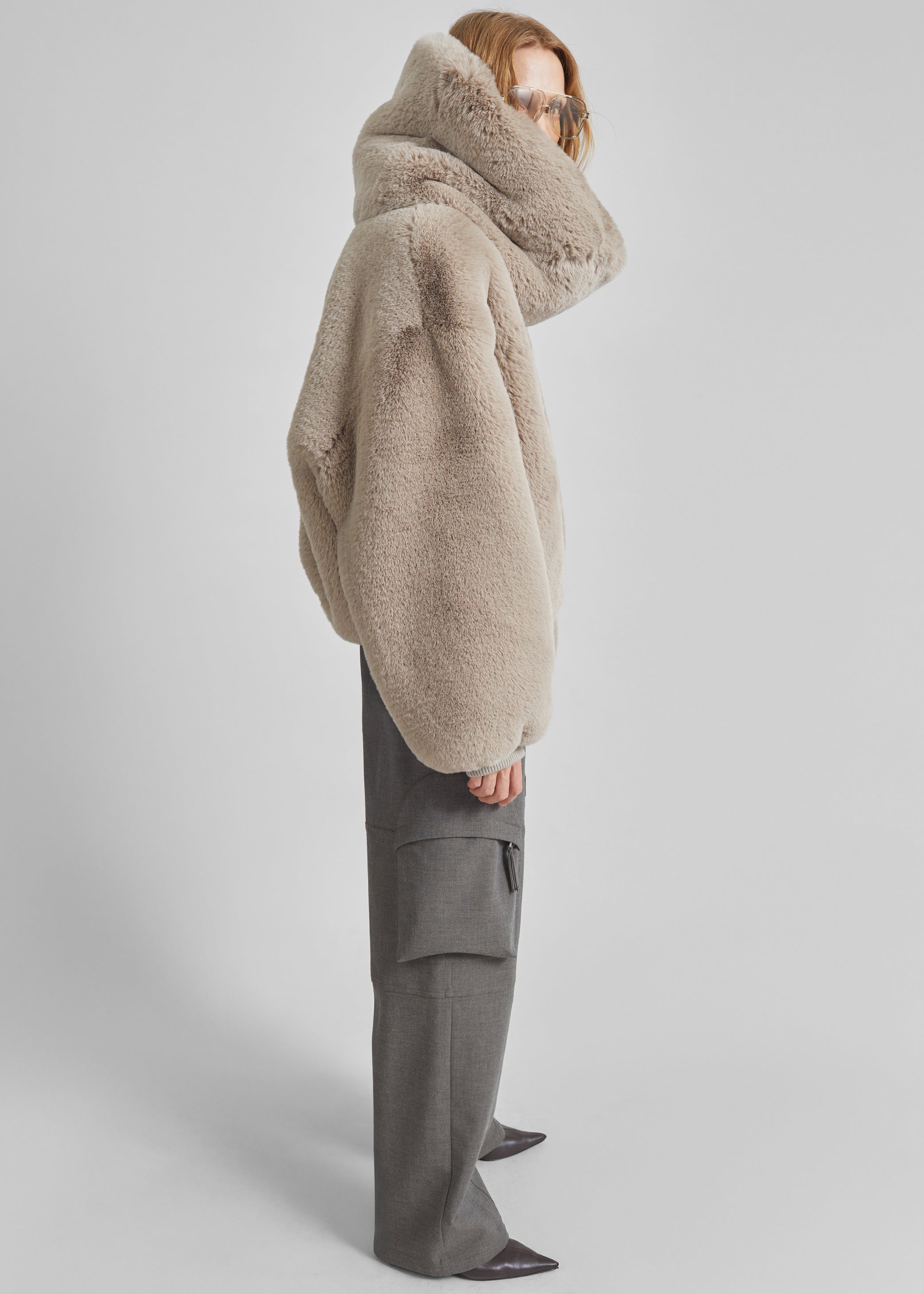 Shop the look image for Ginevra Faux Fur Snood - Light Taupe