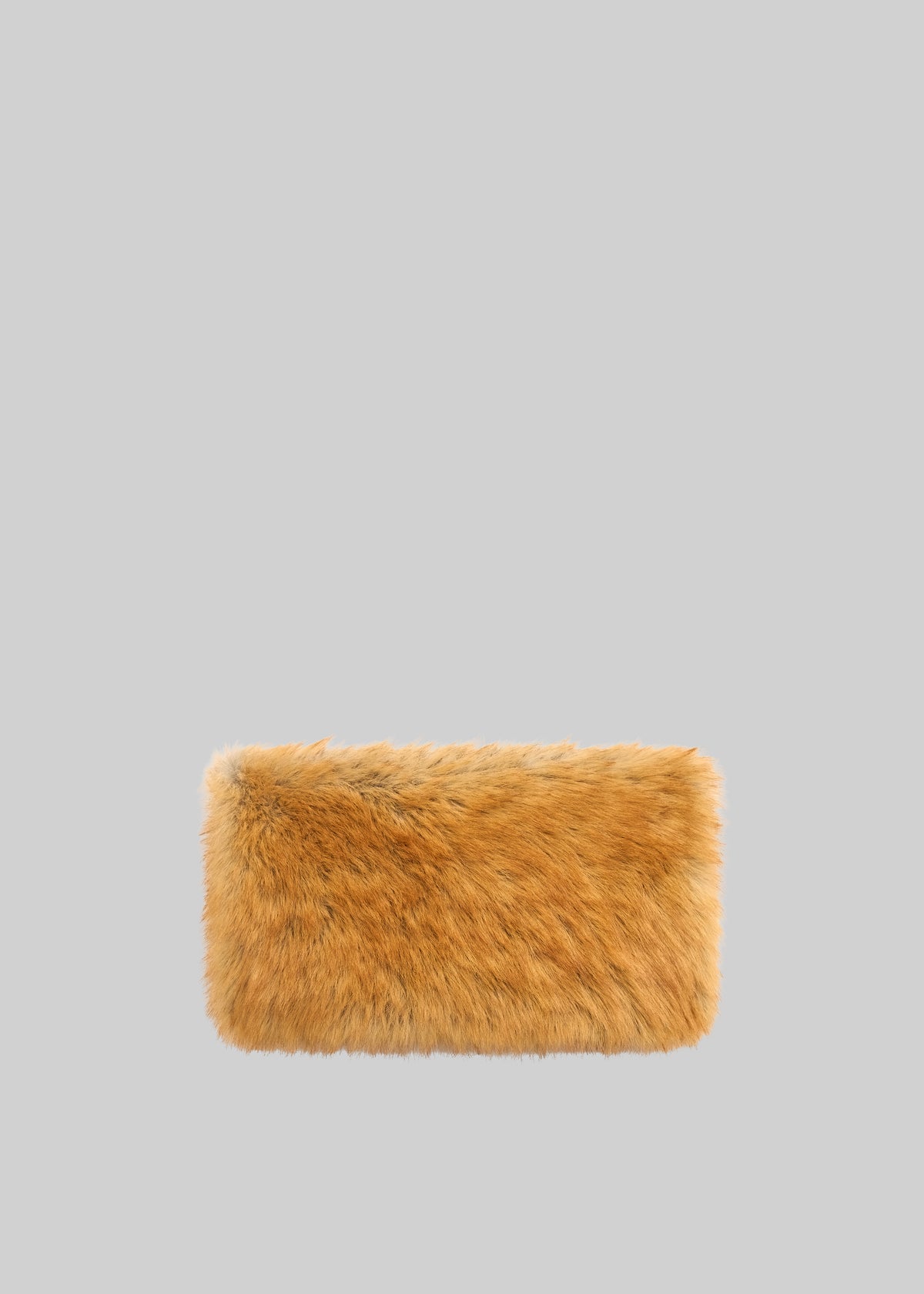 Ginevra Faux Fur Scarf - Camel - 2