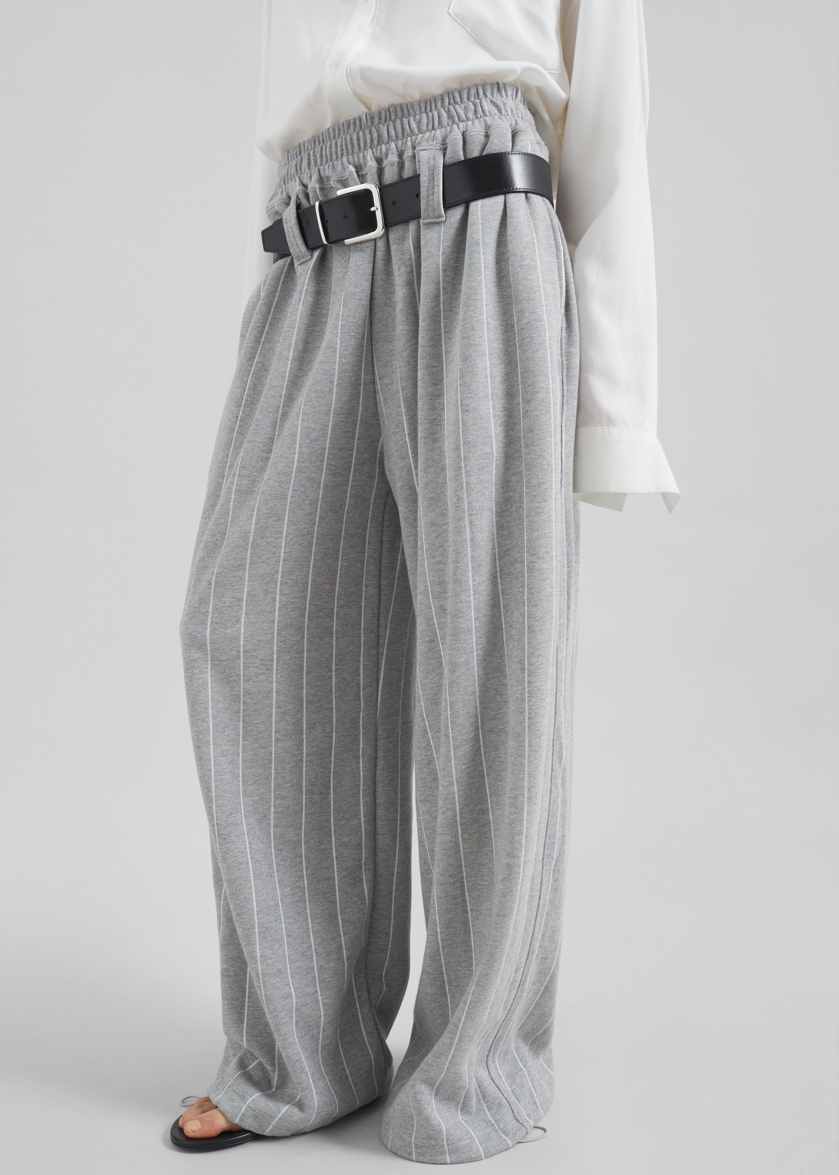 Gisby Striped Joggers - Grey - 1