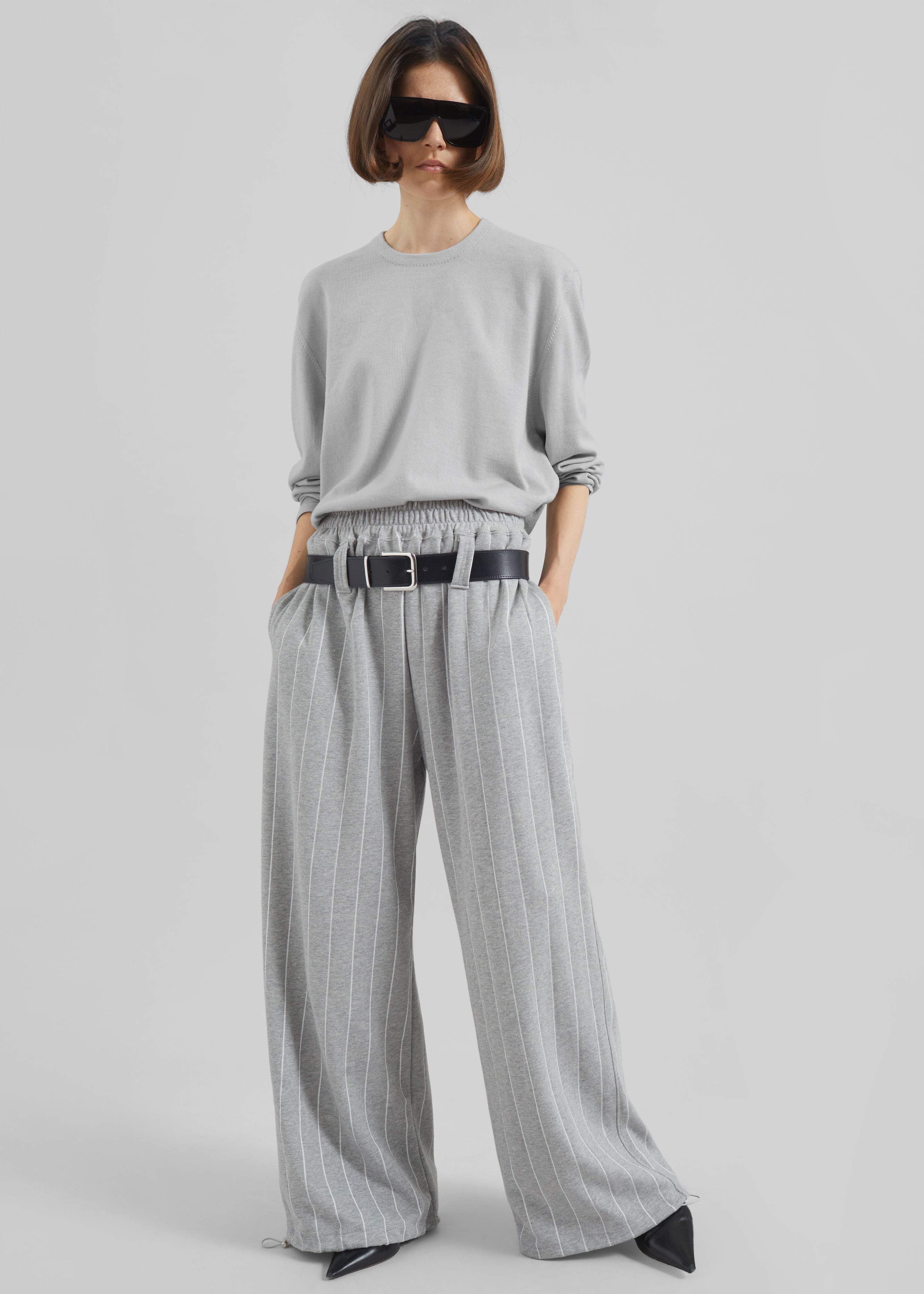 Gisby Striped Joggers - Grey - 4