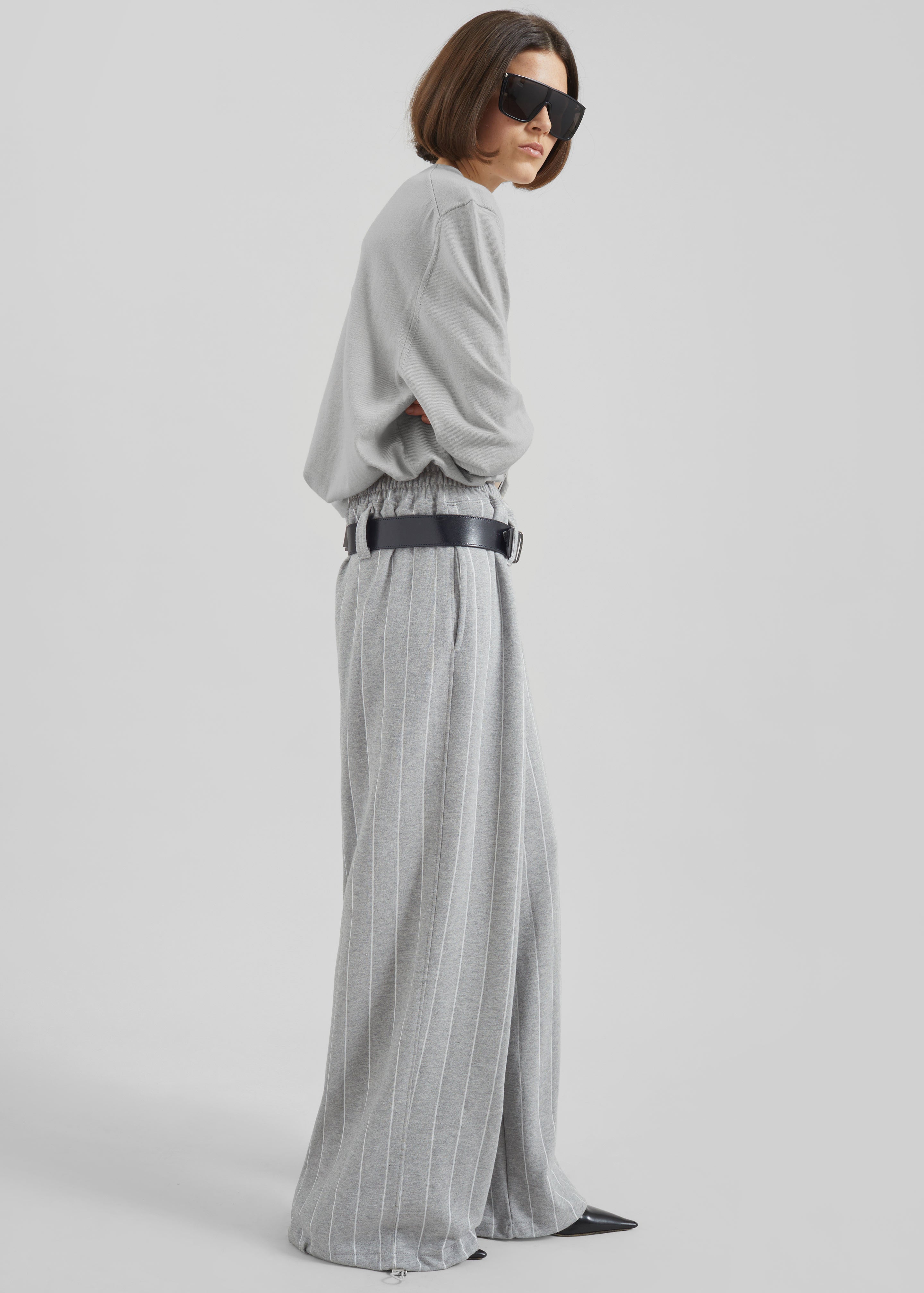 Gisby Striped Joggers - Grey - 6