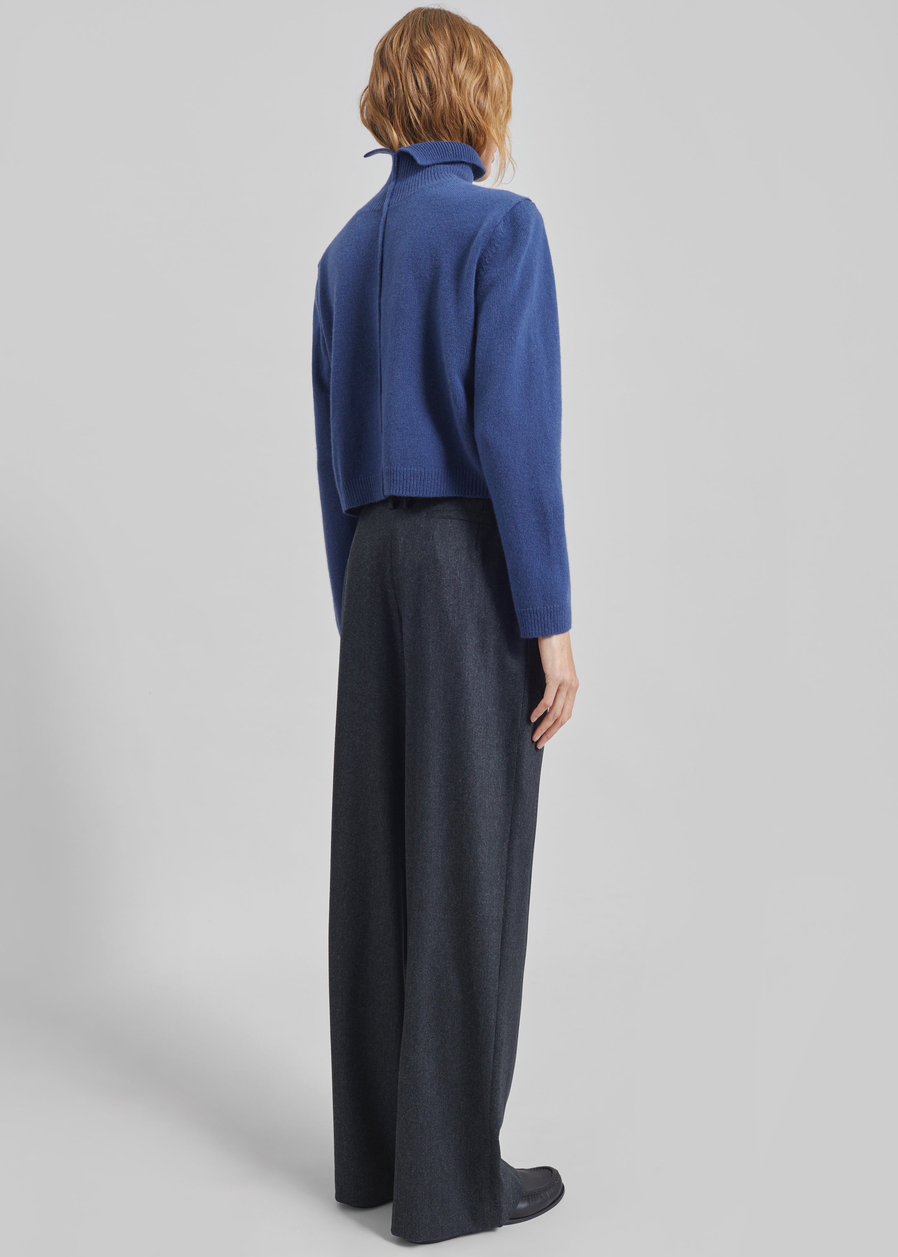 Grenaa Wool Turtleneck Sweater - Blue - 6