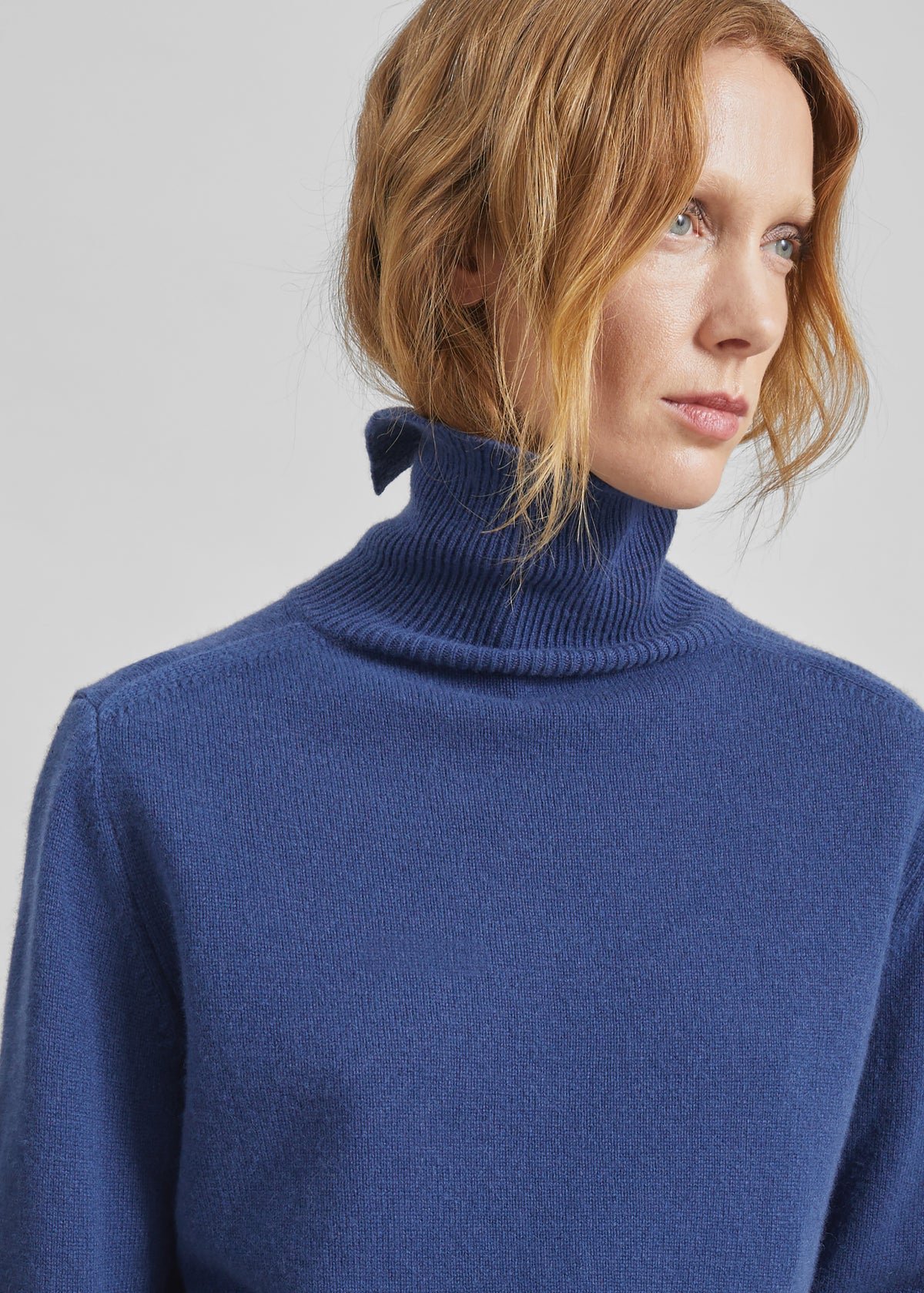 Grenaa Wool Turtleneck Sweater - Blue - 5