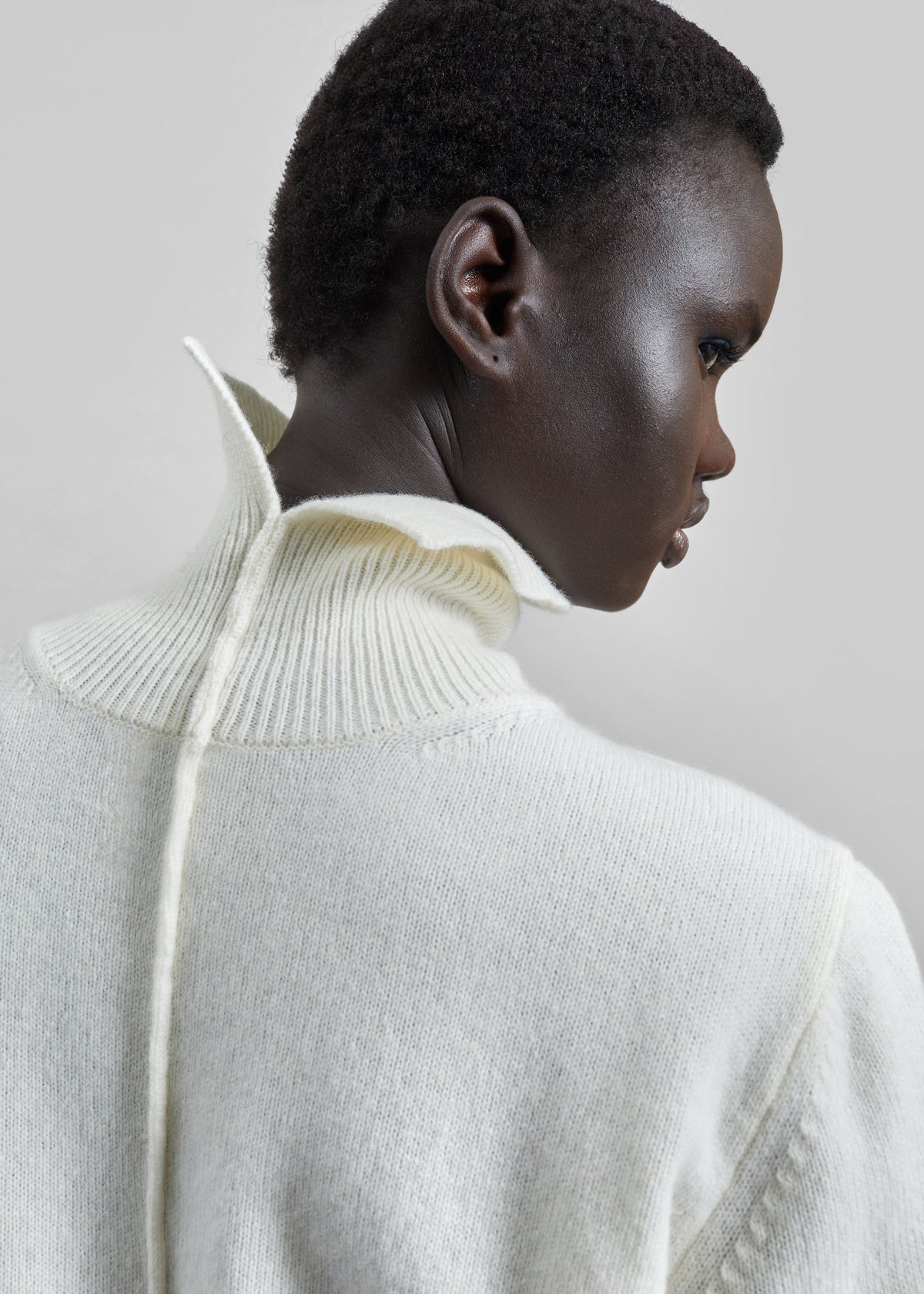 Grenaa Wool Turtleneck Sweater - Ivory - 2