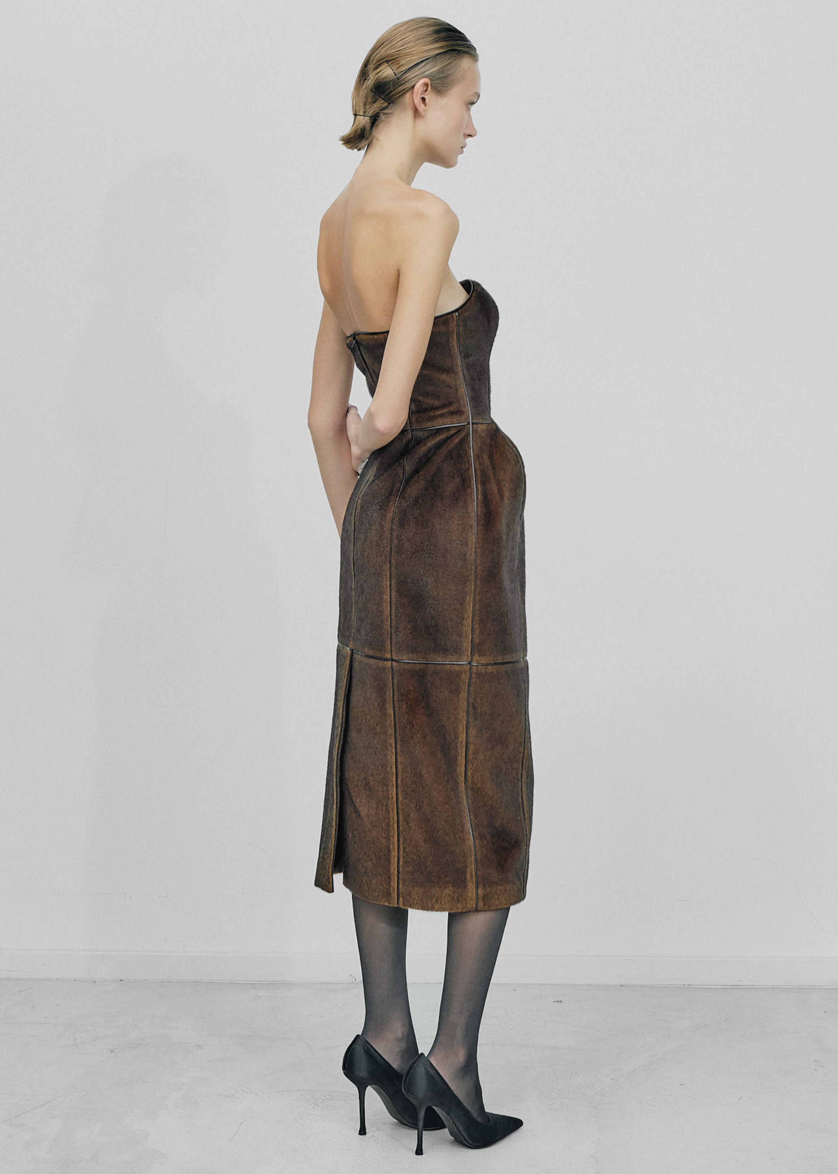 Gudu Dress #09 - Brown - 5