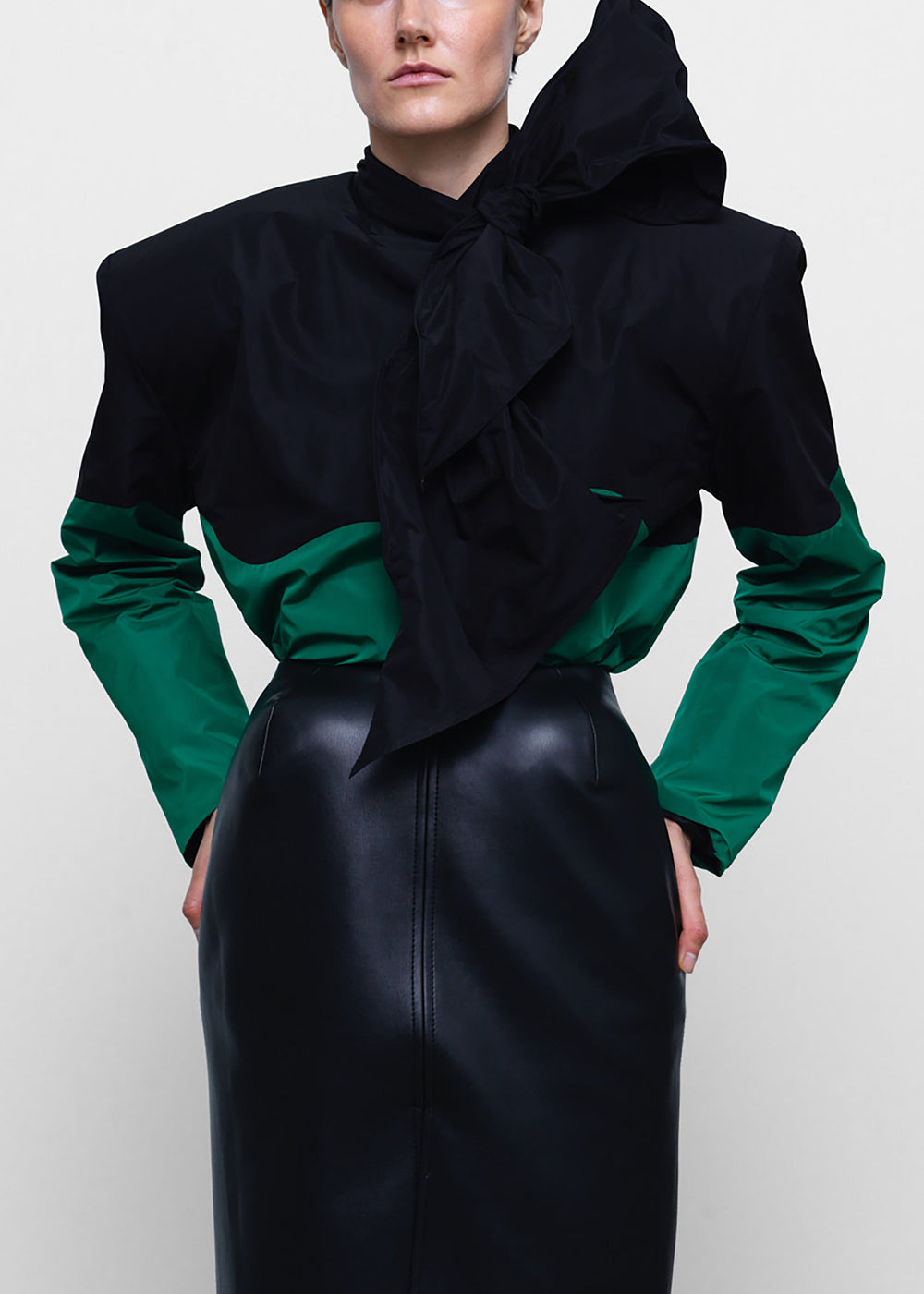 Gudu Top #06 - Black/Green - 1