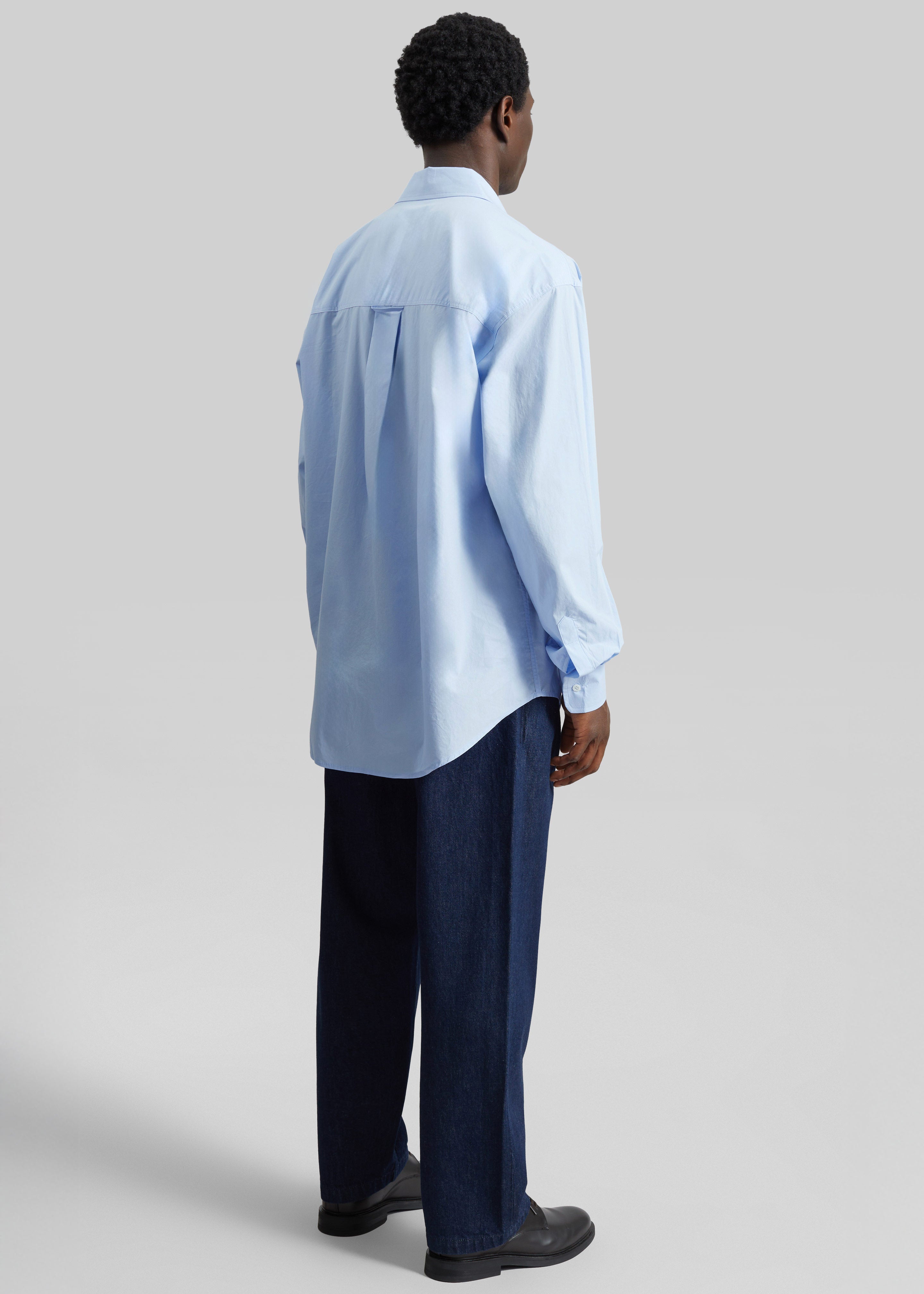 Gus Oversized Shirt - Sky - 11