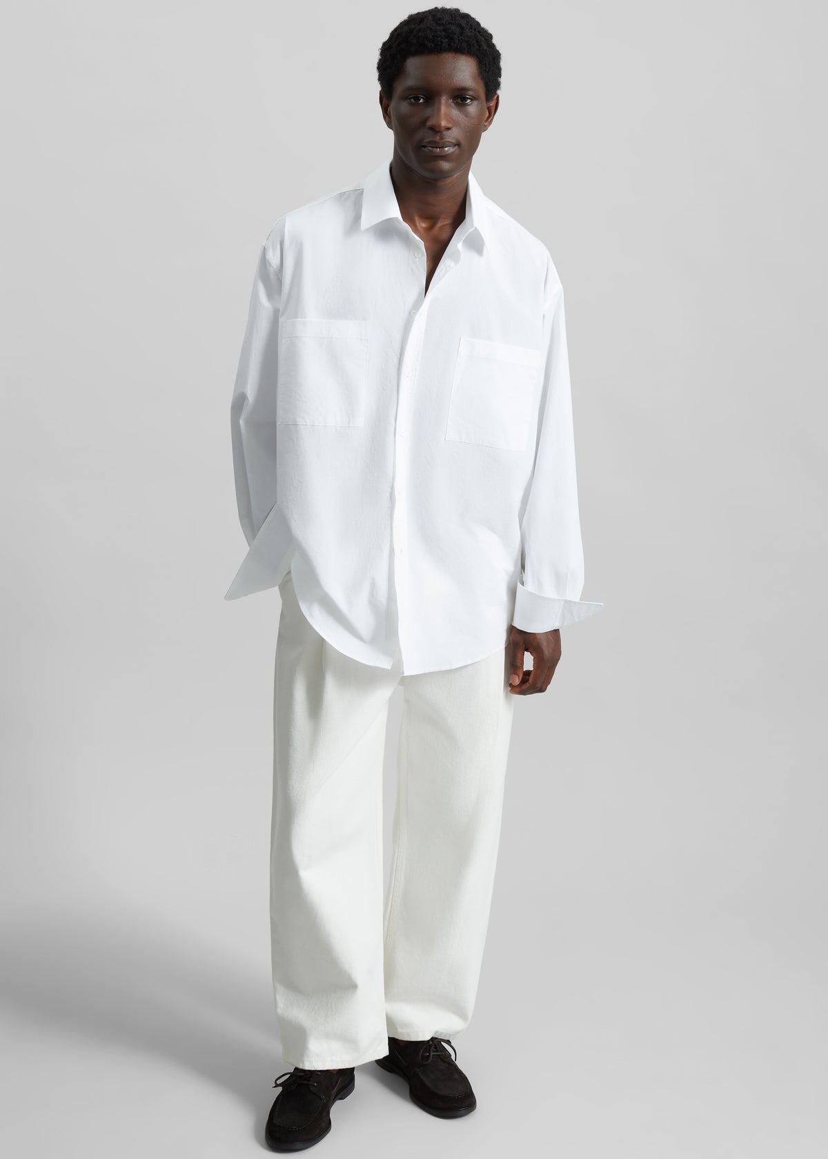 Gus Oversized Shirt - White - 9