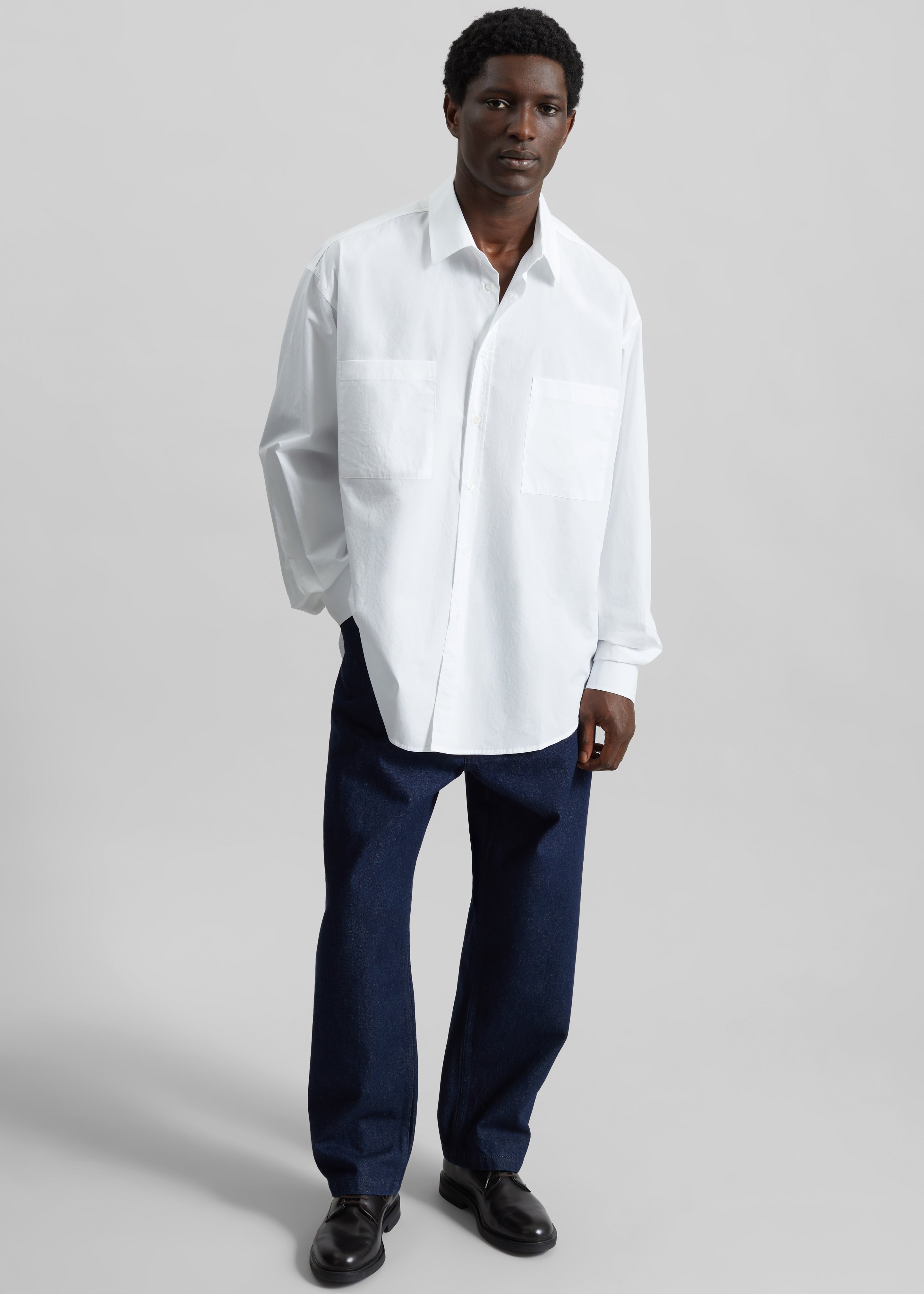 Gus Oversized Shirt - White – The Frankie Shop
