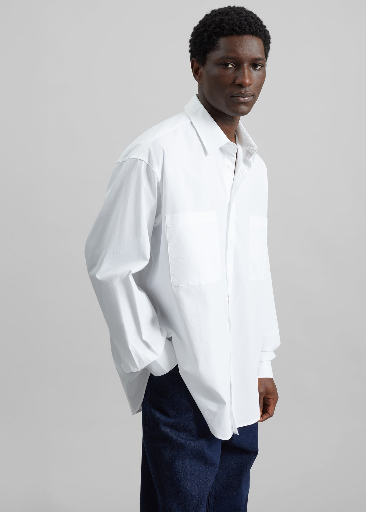 Gus Oversized Shirt - White - 13