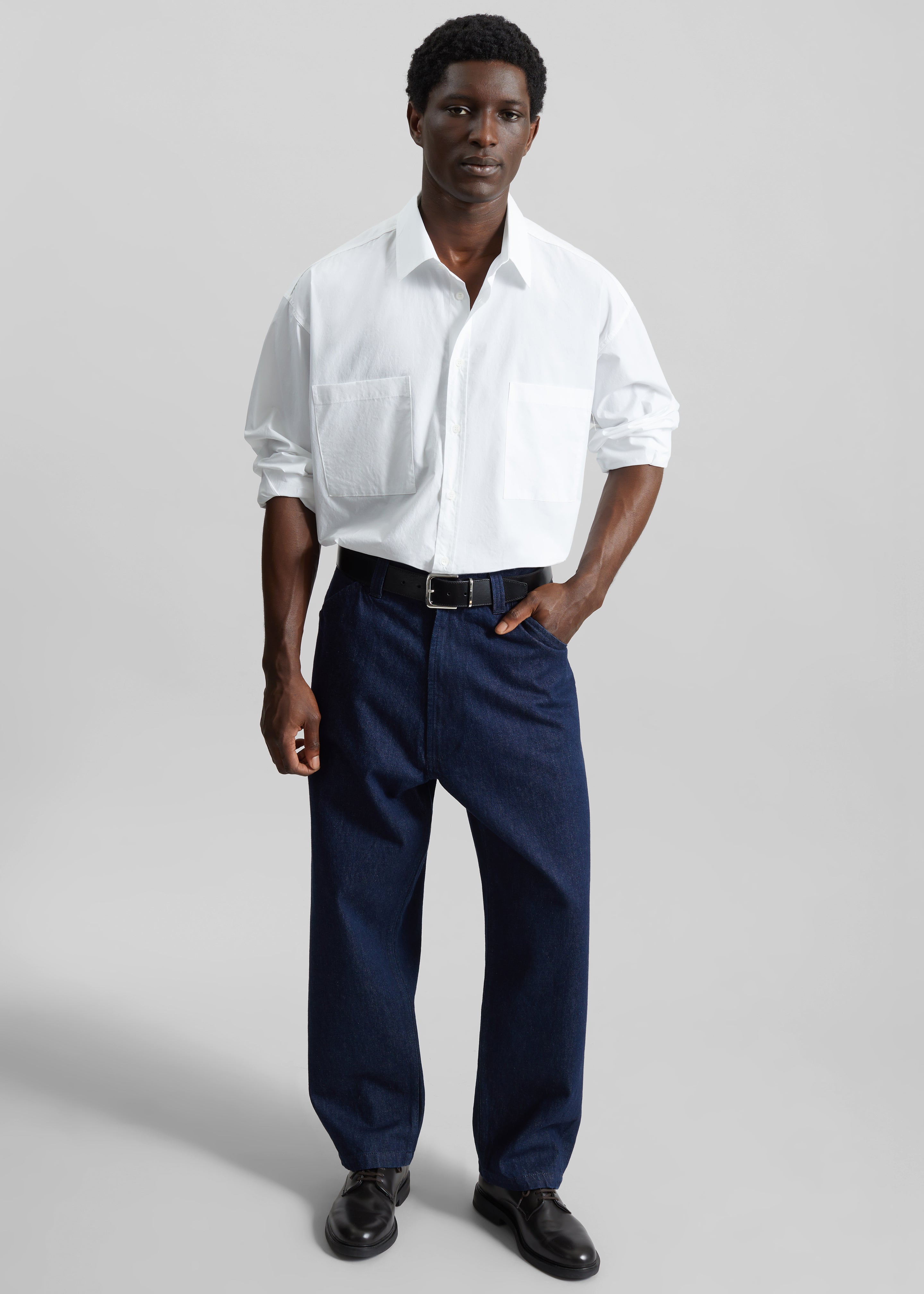 Sinclair Oxford Shirt - Grey – The Frankie Shop