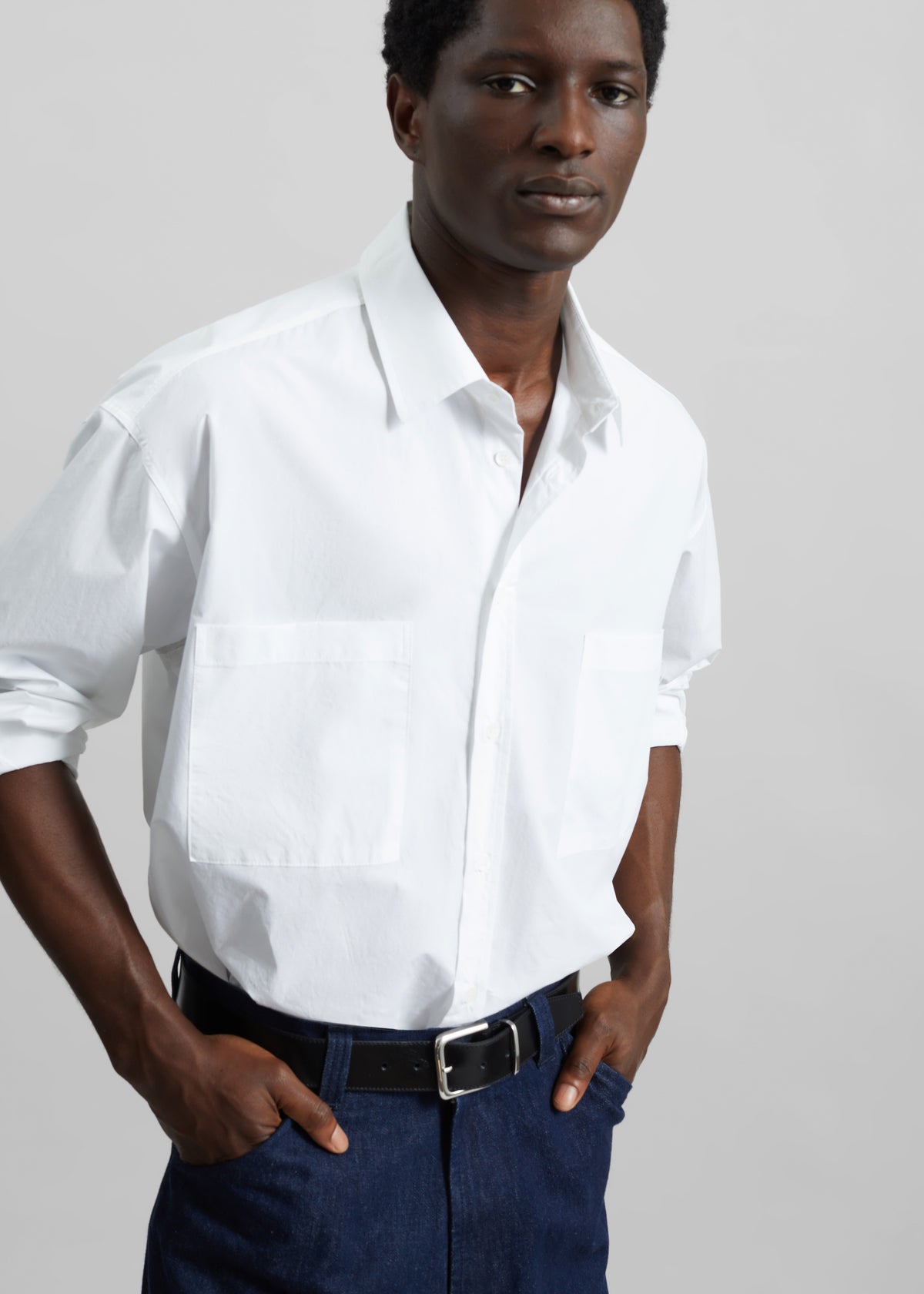 Gus Oversized Shirt - White - 16