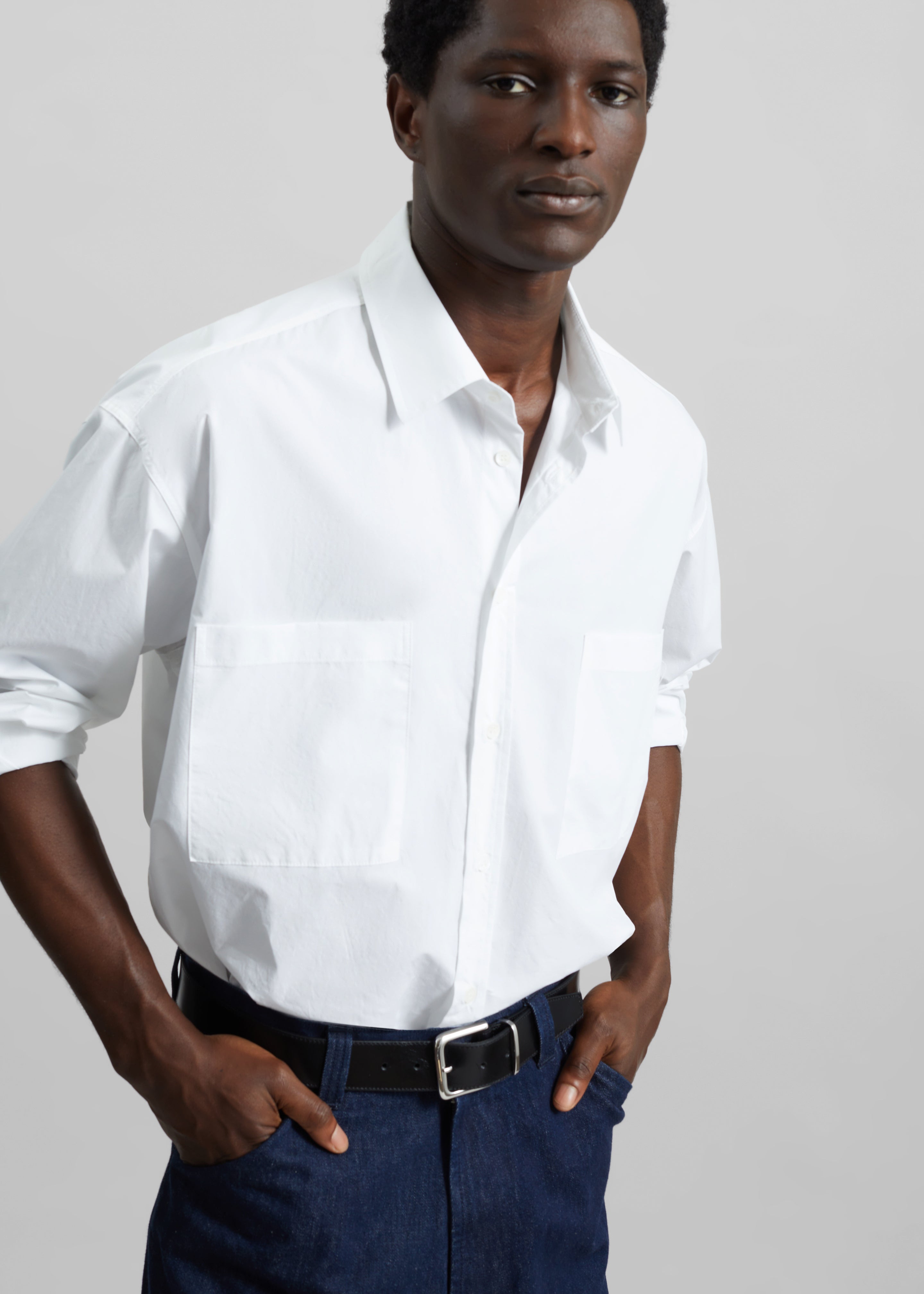 Gus Oversized Shirt - White - 16