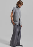 Hadley Wide Drawstring Pants - Grey