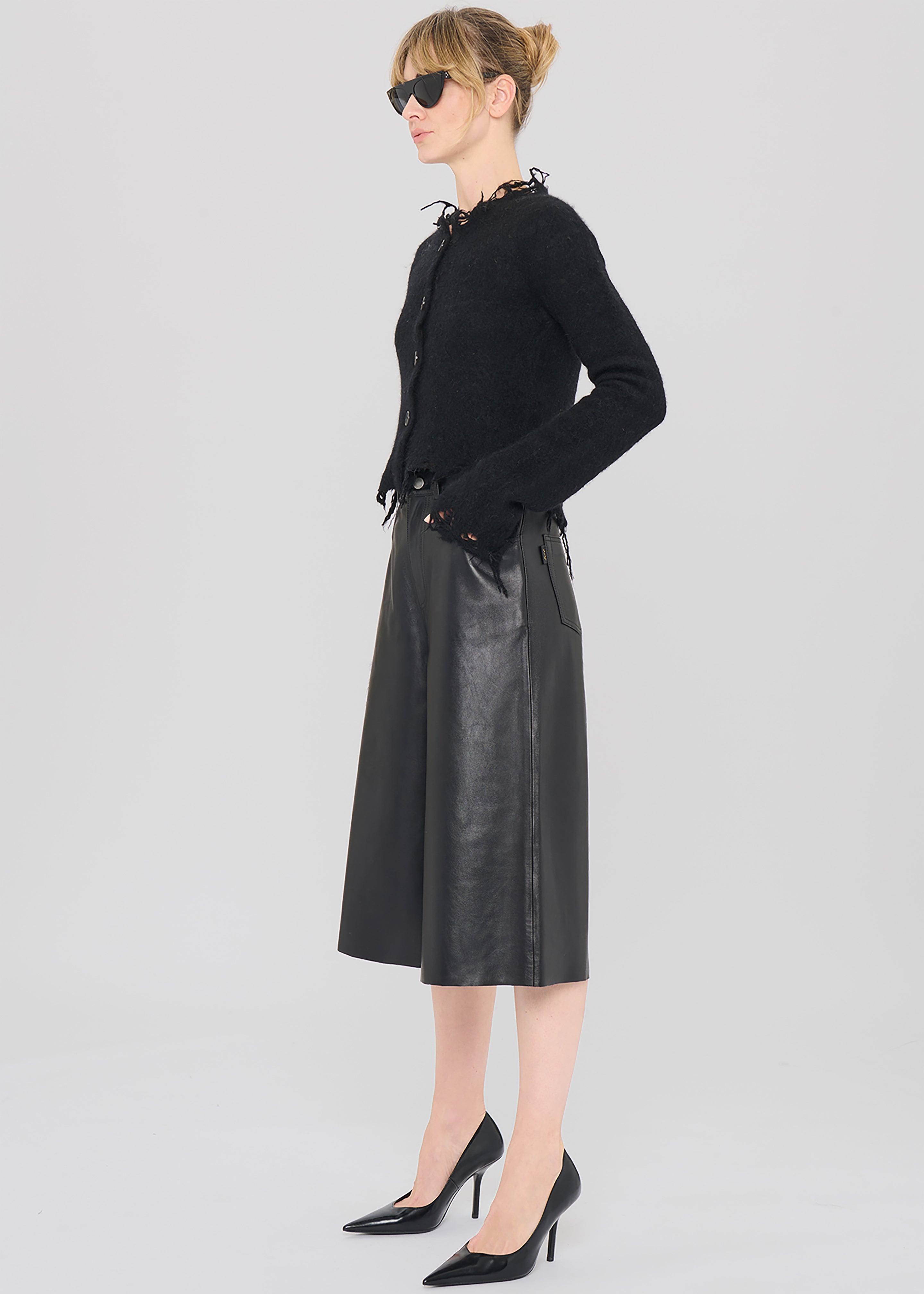 Haikure Belle Leather Shorts - Black – The Frankie Shop